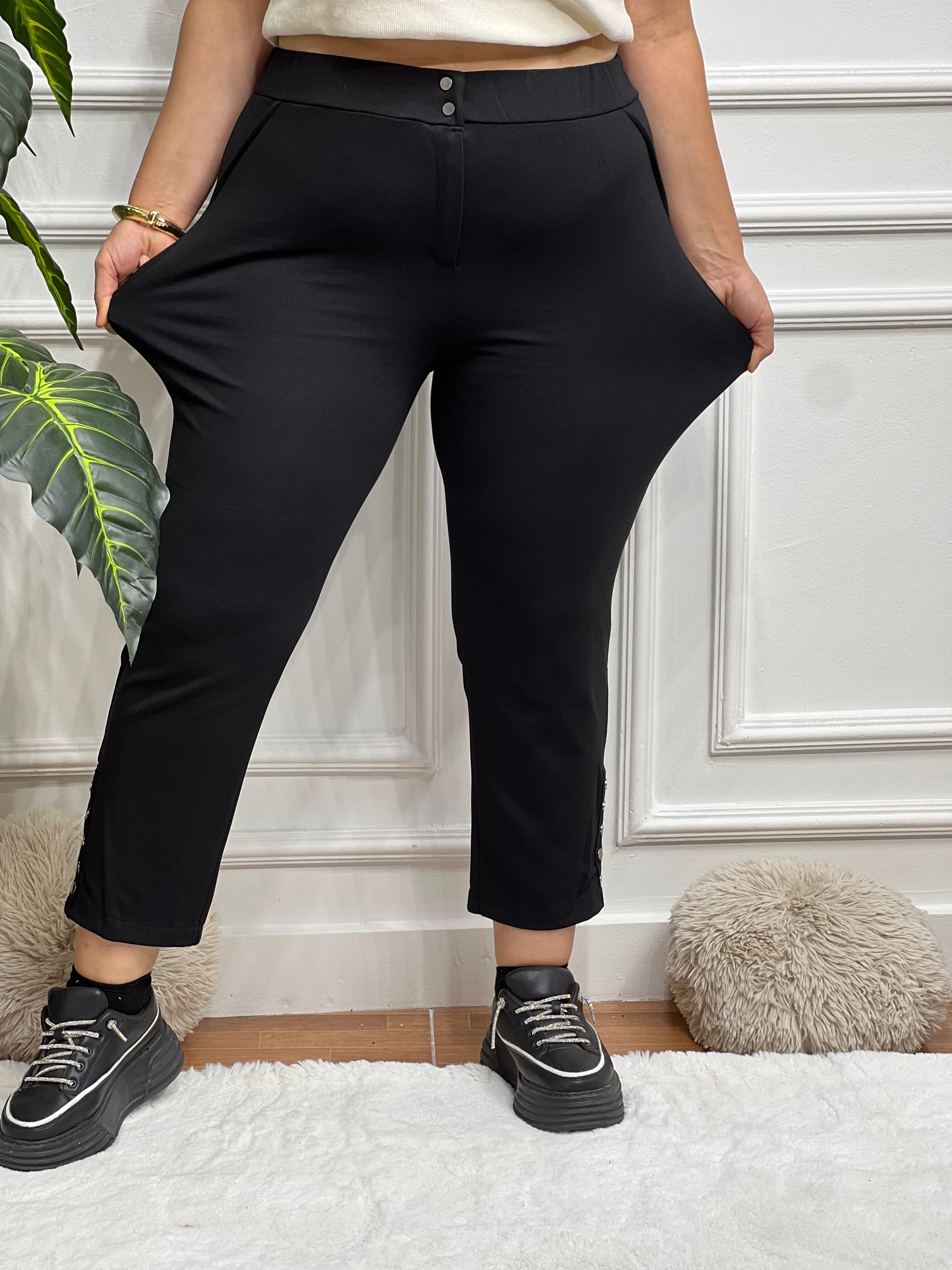Cıt Cıt Düğme Detaylı Pantolon