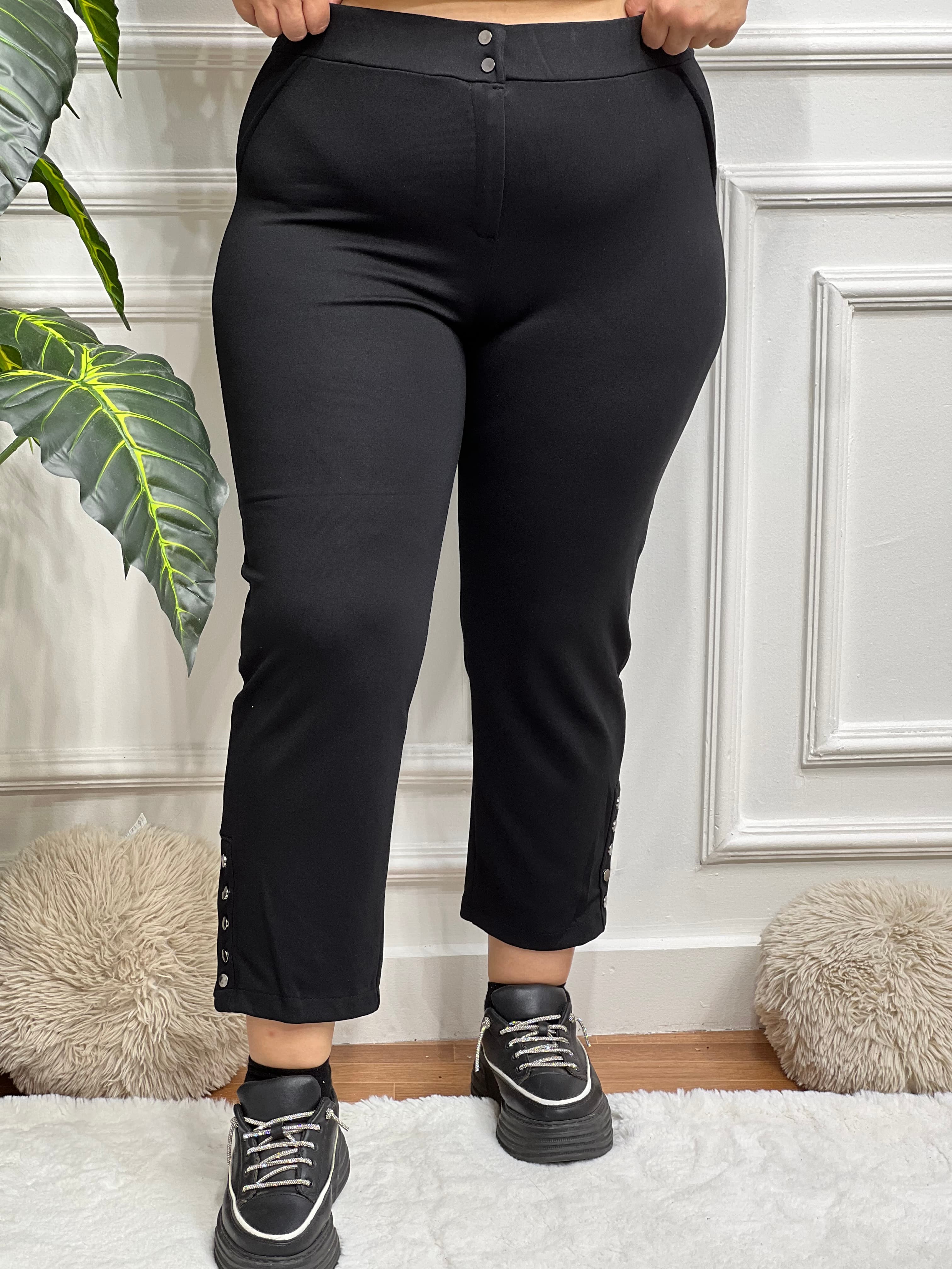 Cıt Cıt Düğme Detaylı Pantolon