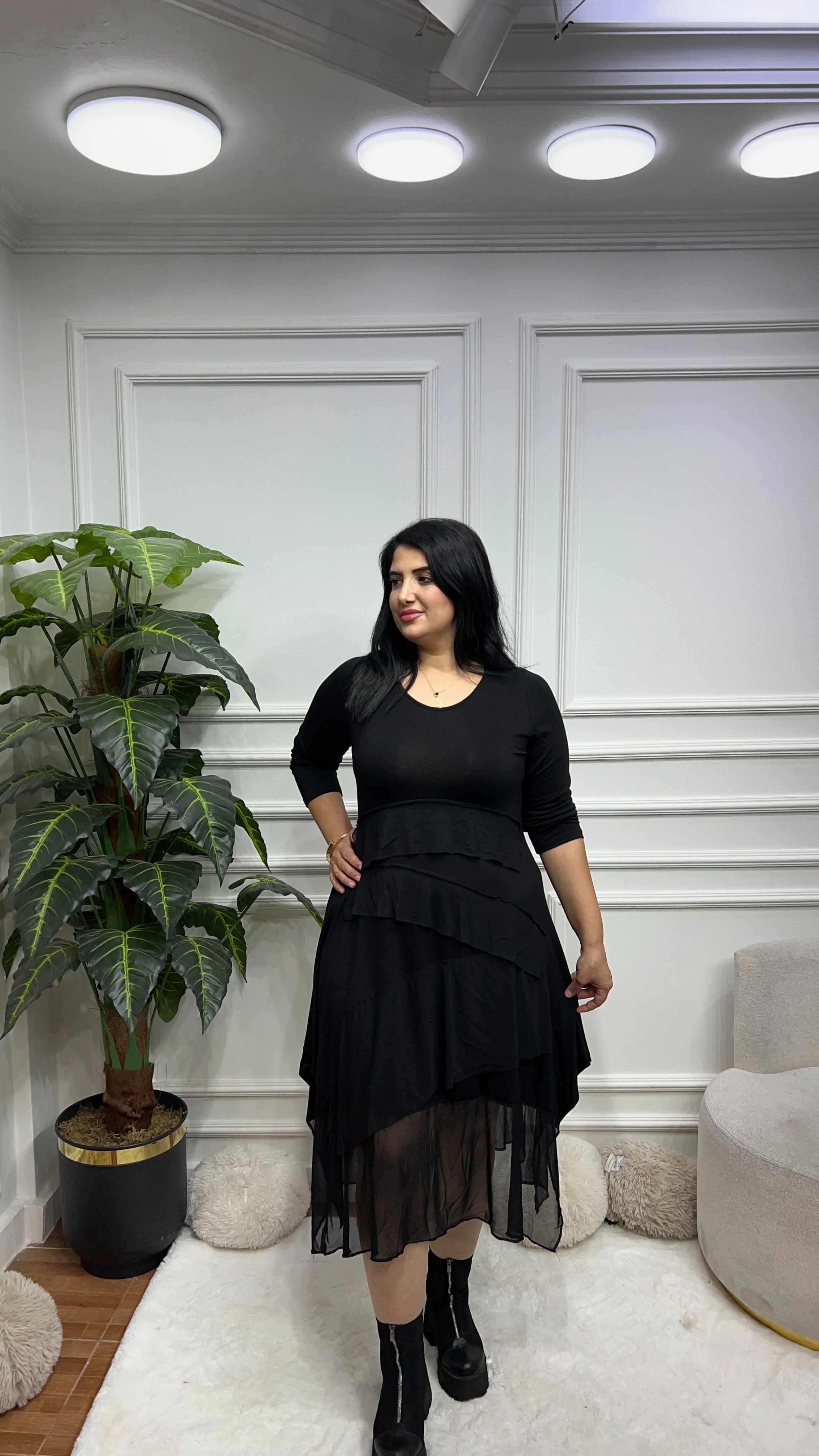 Büyük Beden Clove Elbise