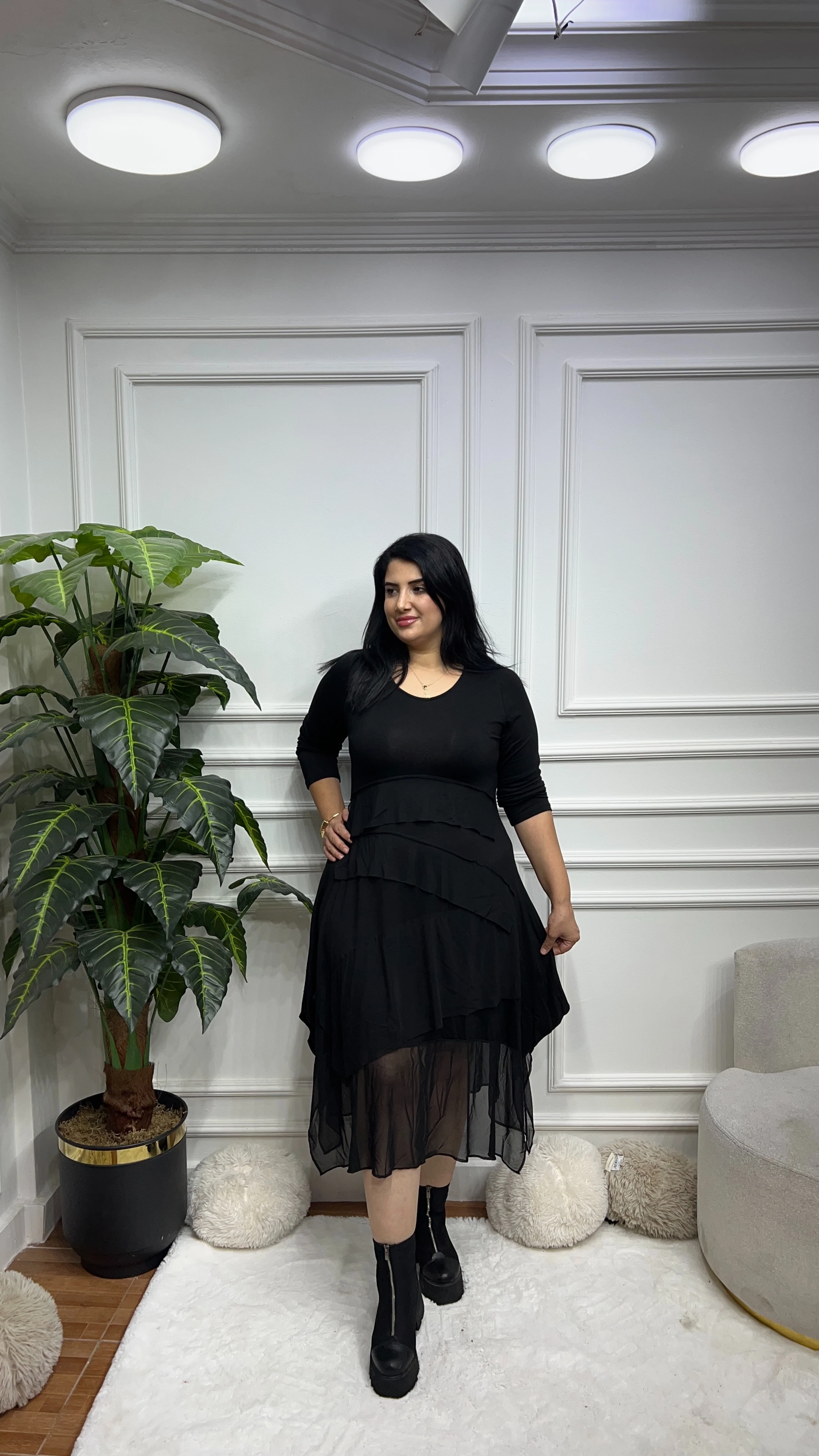 Büyük Beden Clove Elbise