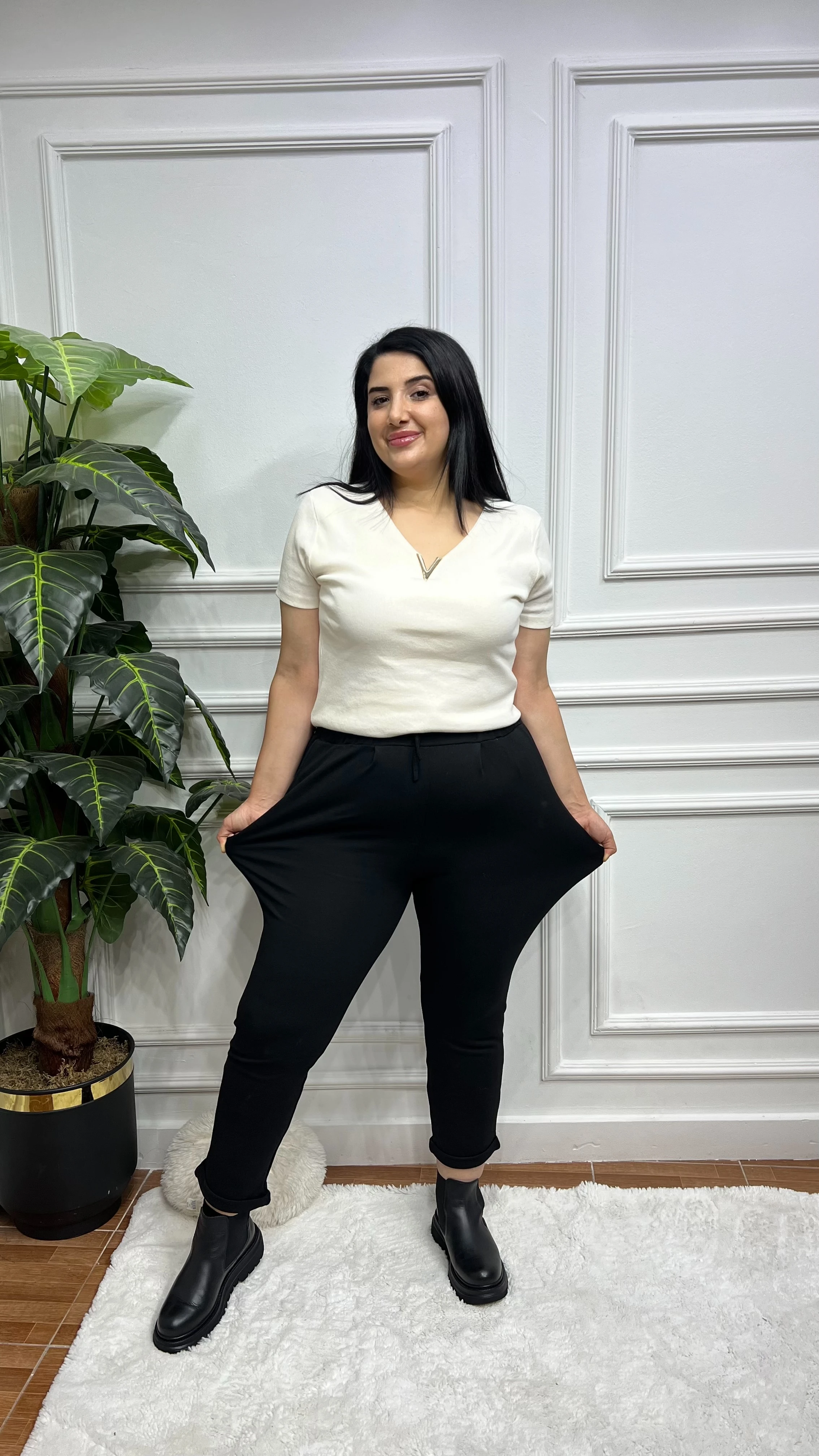 Büyük Beden Full Likralı Pantolon