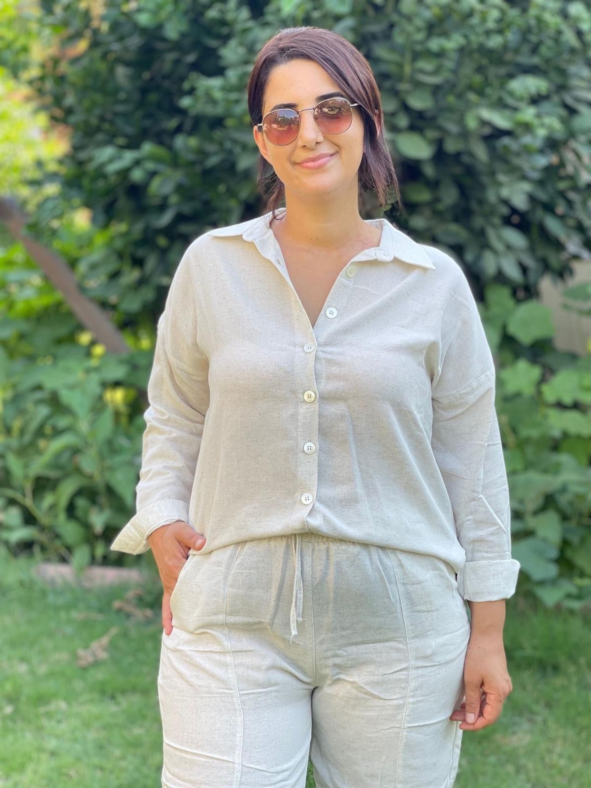Bloom İkili Keten Takım