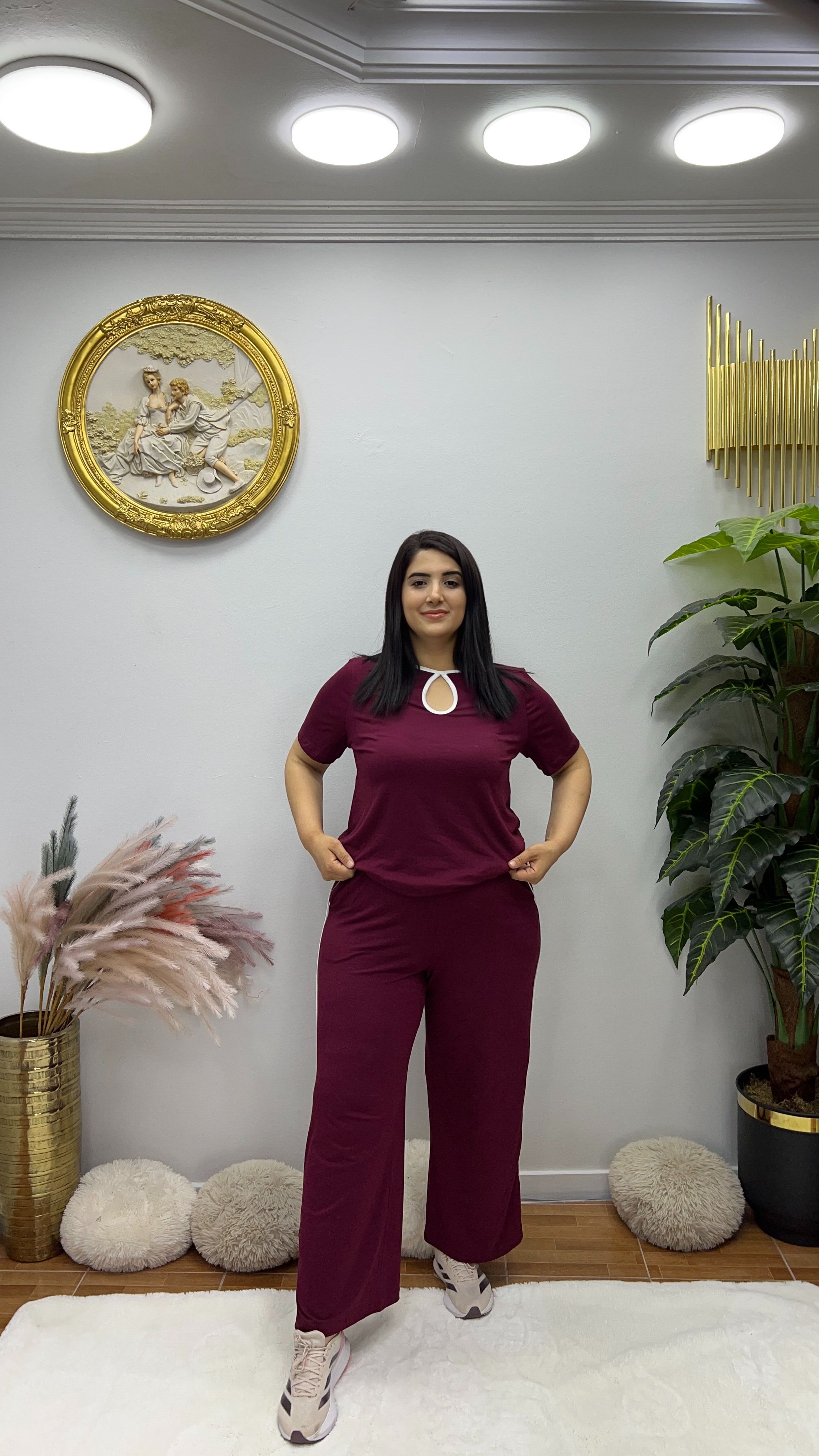 Yazlık Oysho Kumaş Takım - Bordo