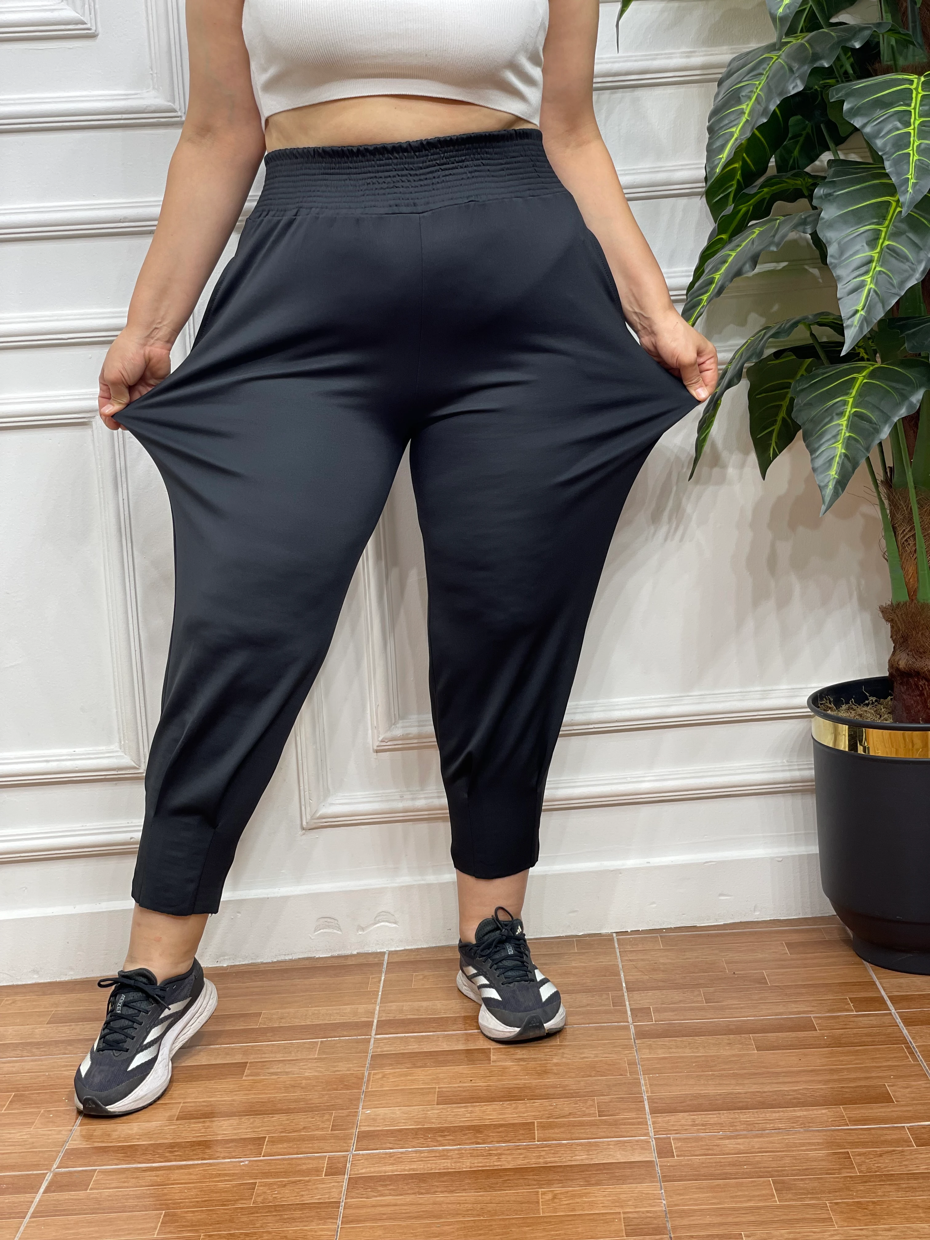 Büyük Beden Korsajlı Scuba Jogger Pantolon