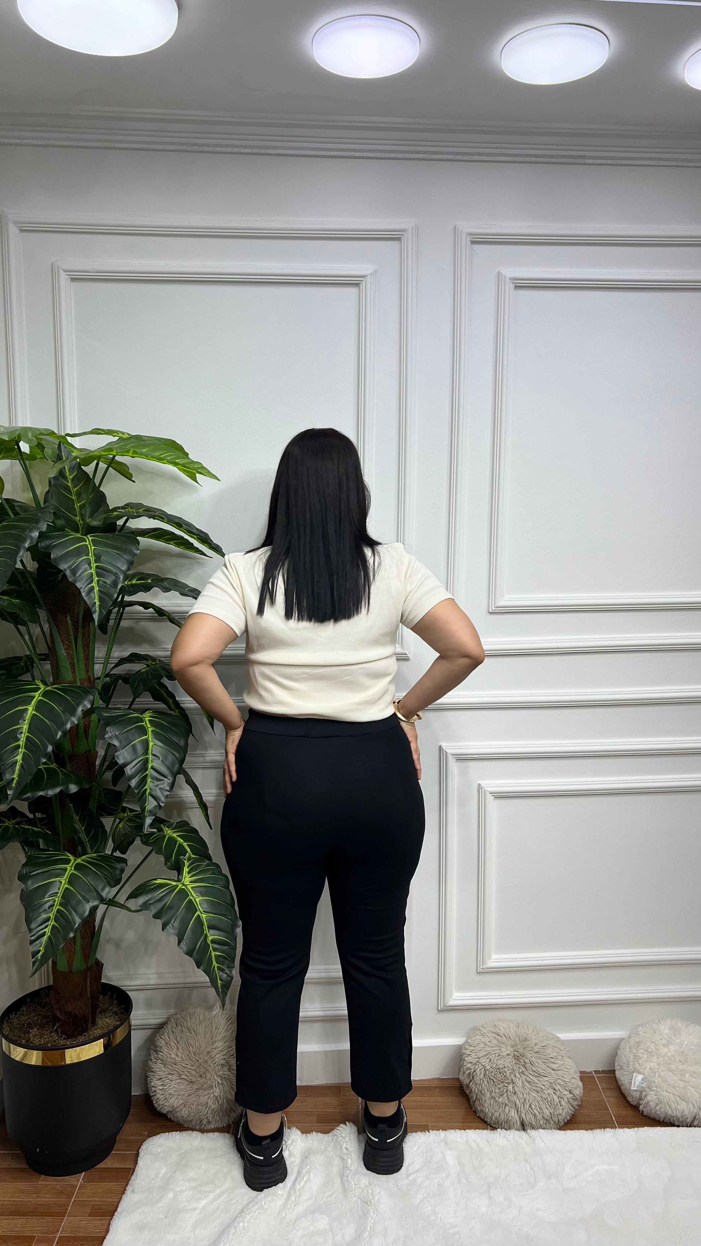 Cıt Cıt Düğme Detaylı Pantolon