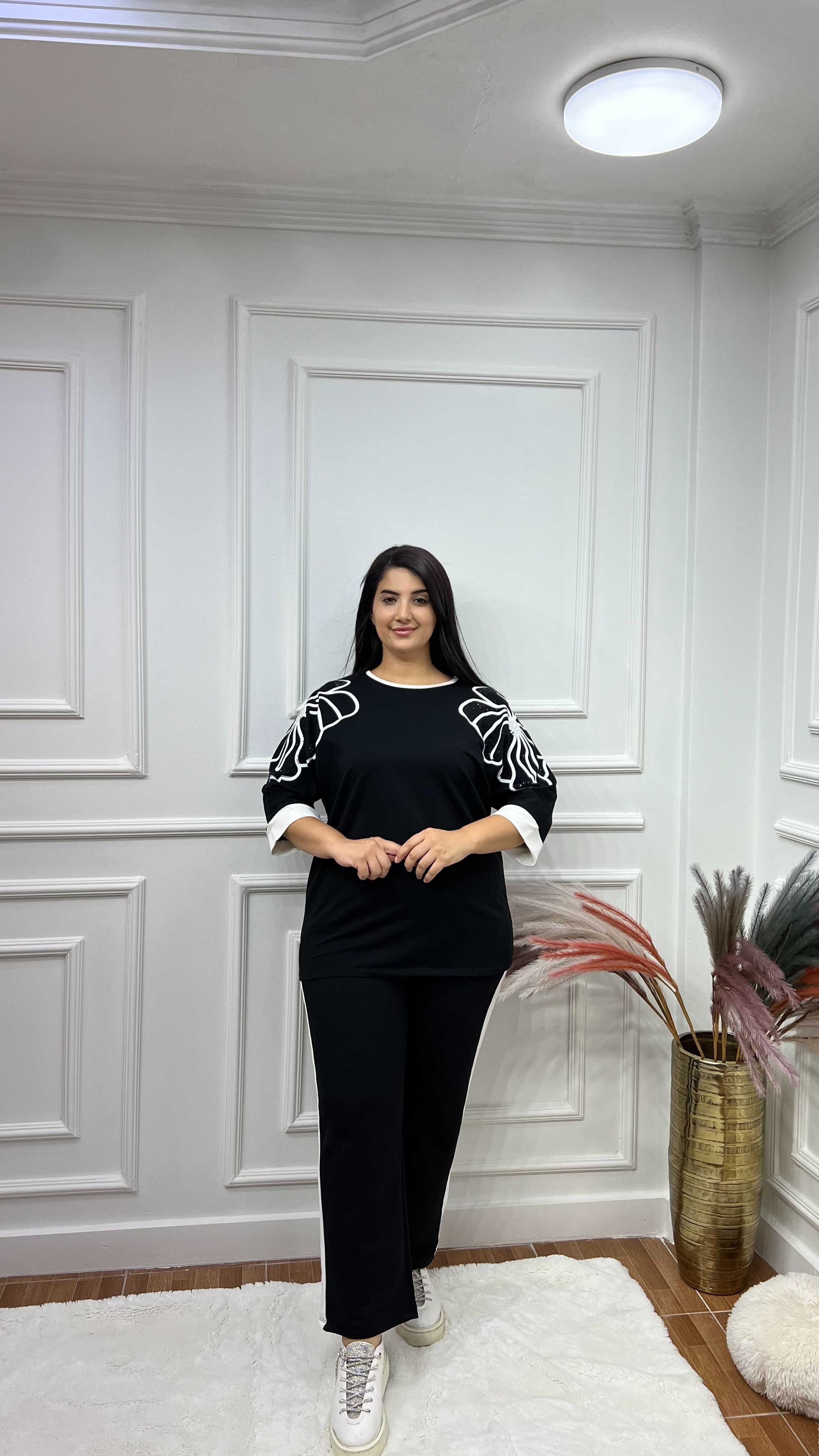 Cicek Detay Taşlı Takım