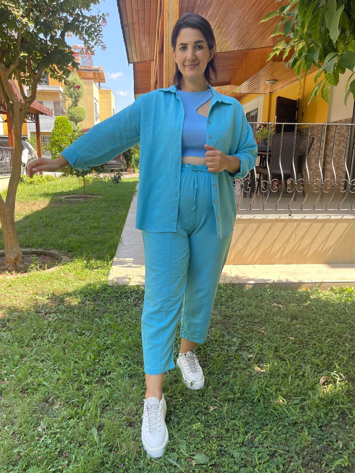 Bloom İkili Keten Takım