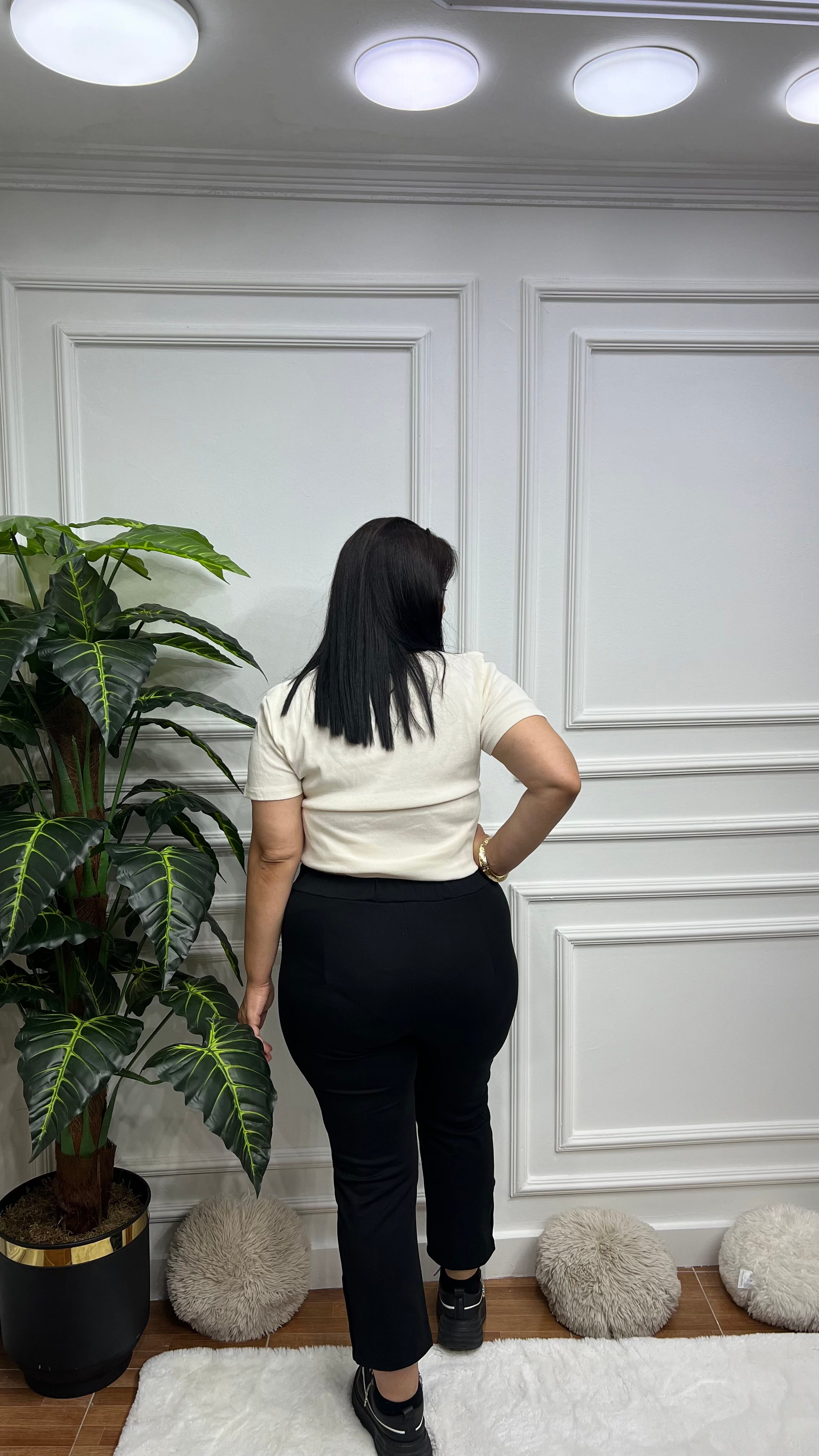 Cıt Cıt Düğme Detaylı Pantolon