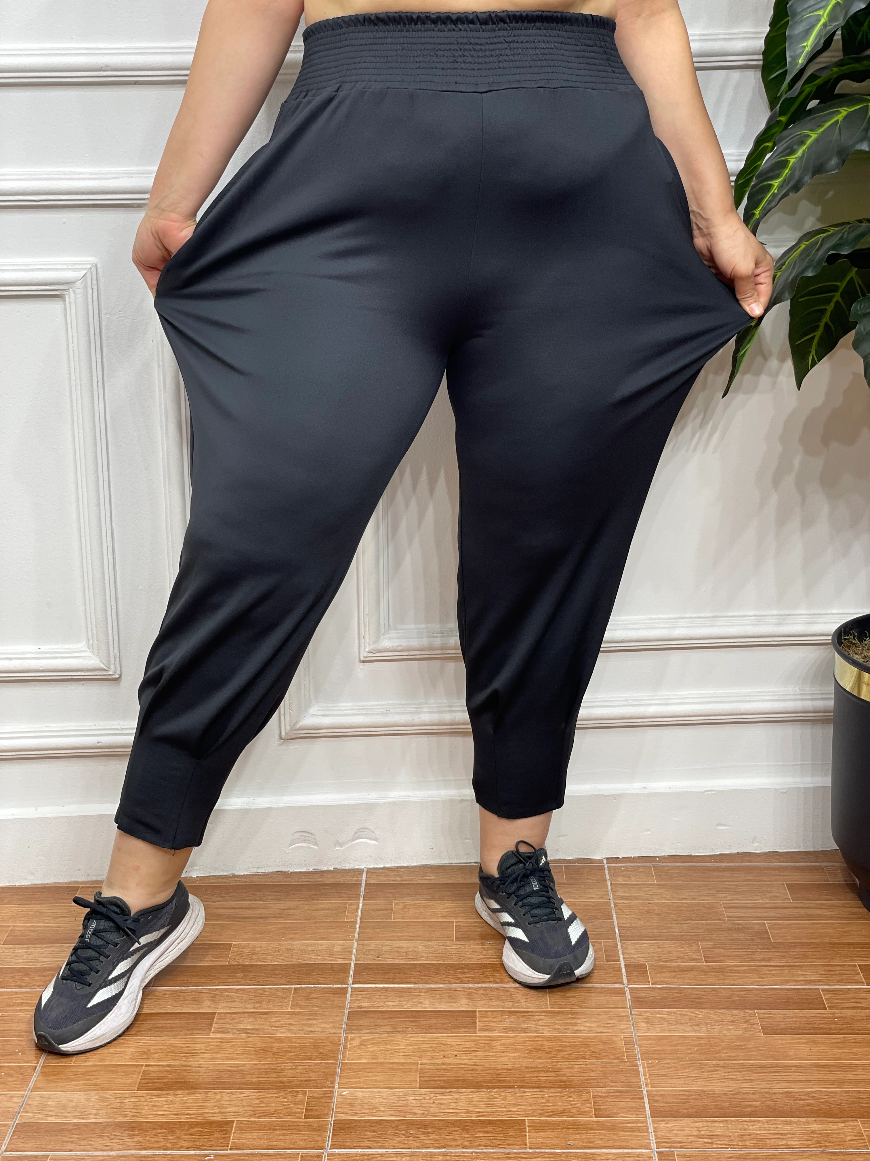 Büyük Beden Korsajlı Scuba Jogger Pantolon