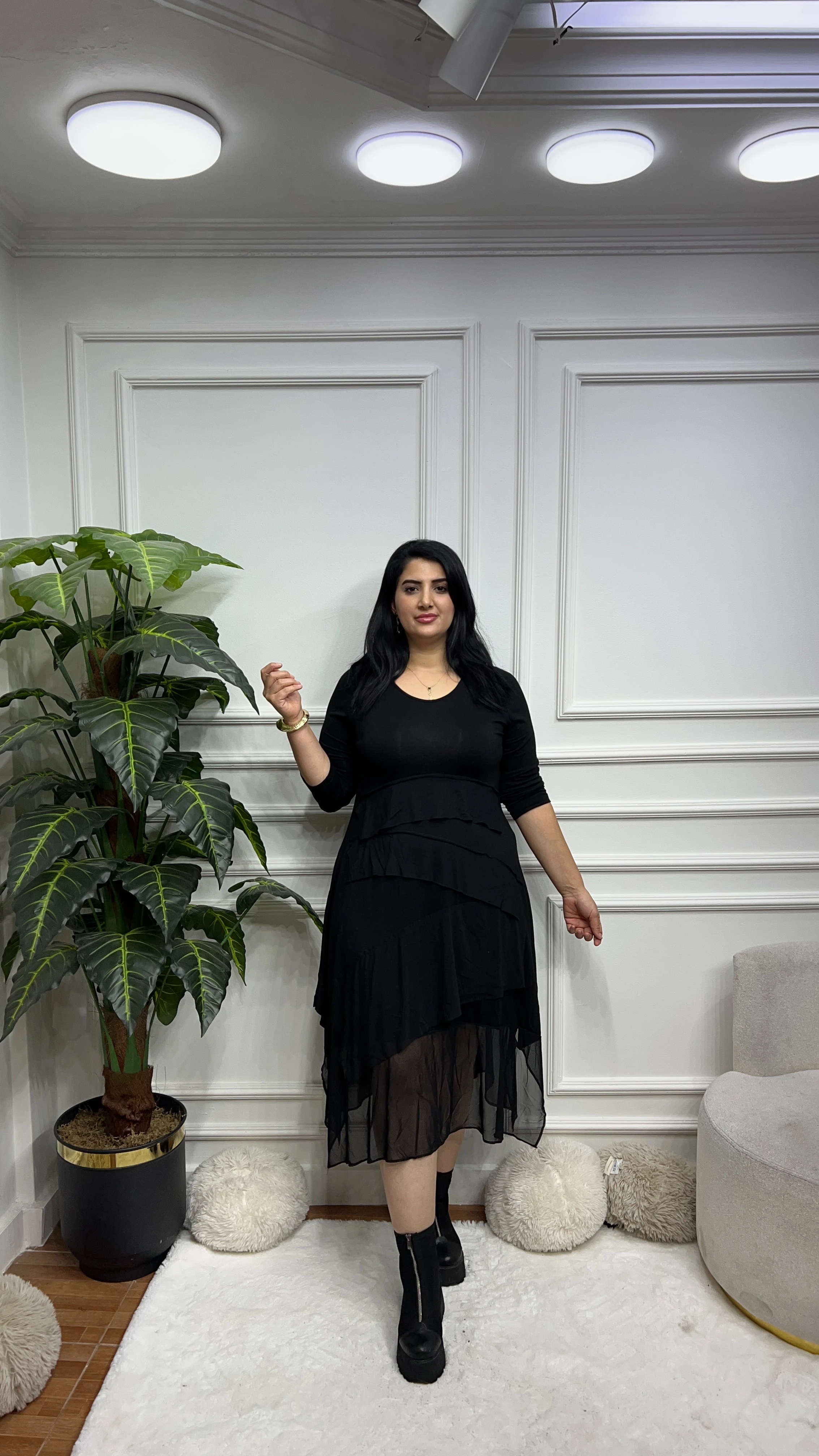 Büyük Beden Clove Elbise