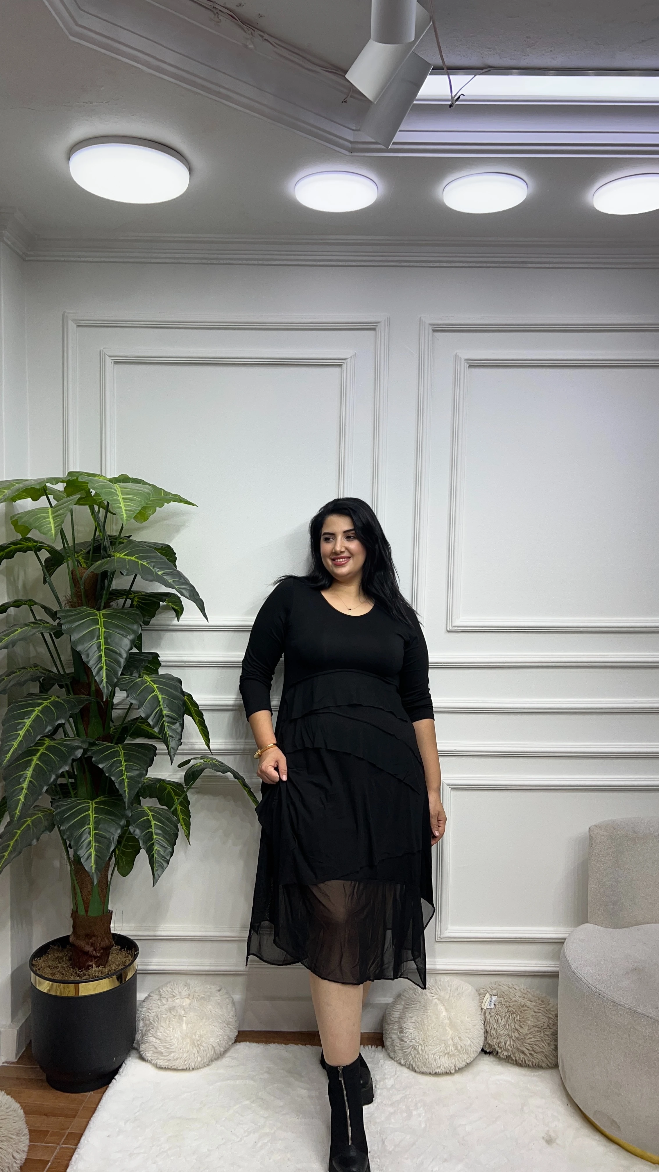 Büyük Beden Clove Elbise