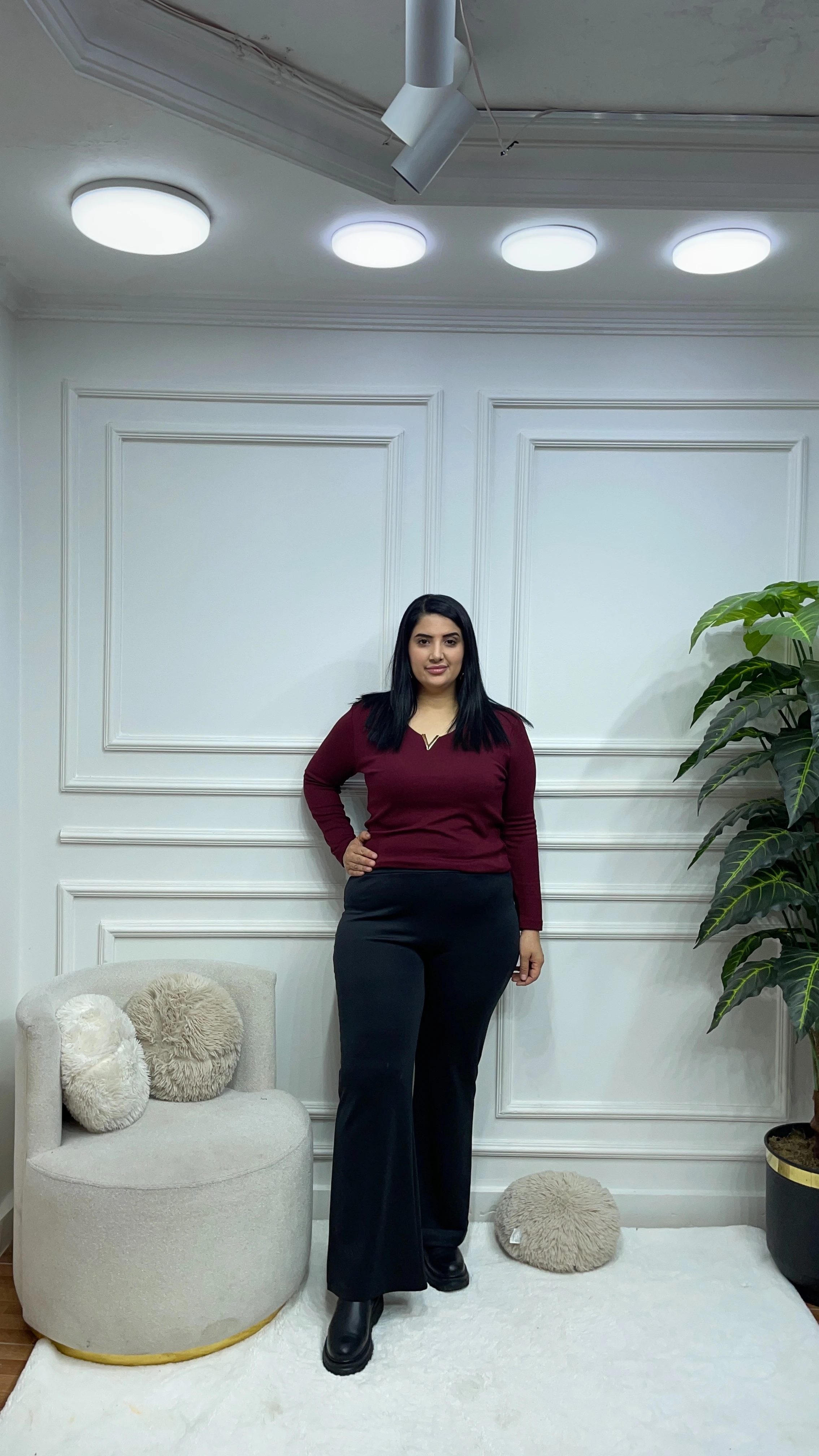 Büyük Beden İspanyol Paça Pantolon