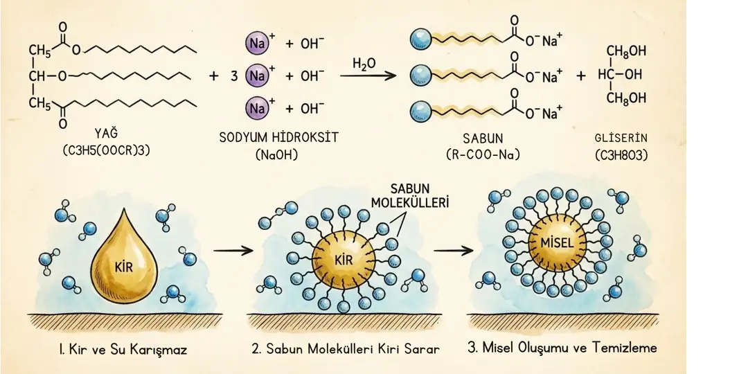 Sabun Oluşumu ve Temizlemesi