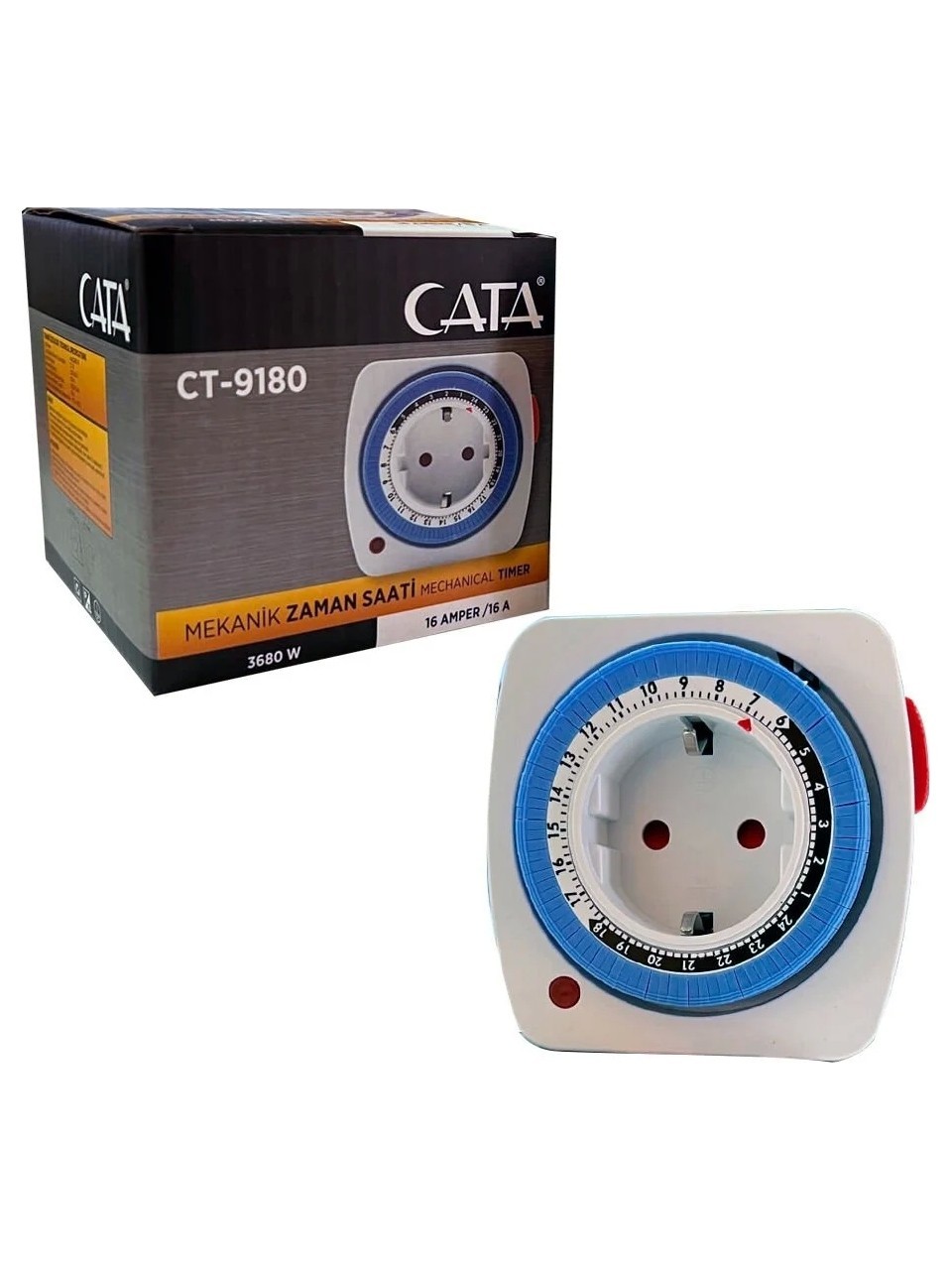 CATA MEKANİK ZAMAN SAATİ PRİZ CT-9180