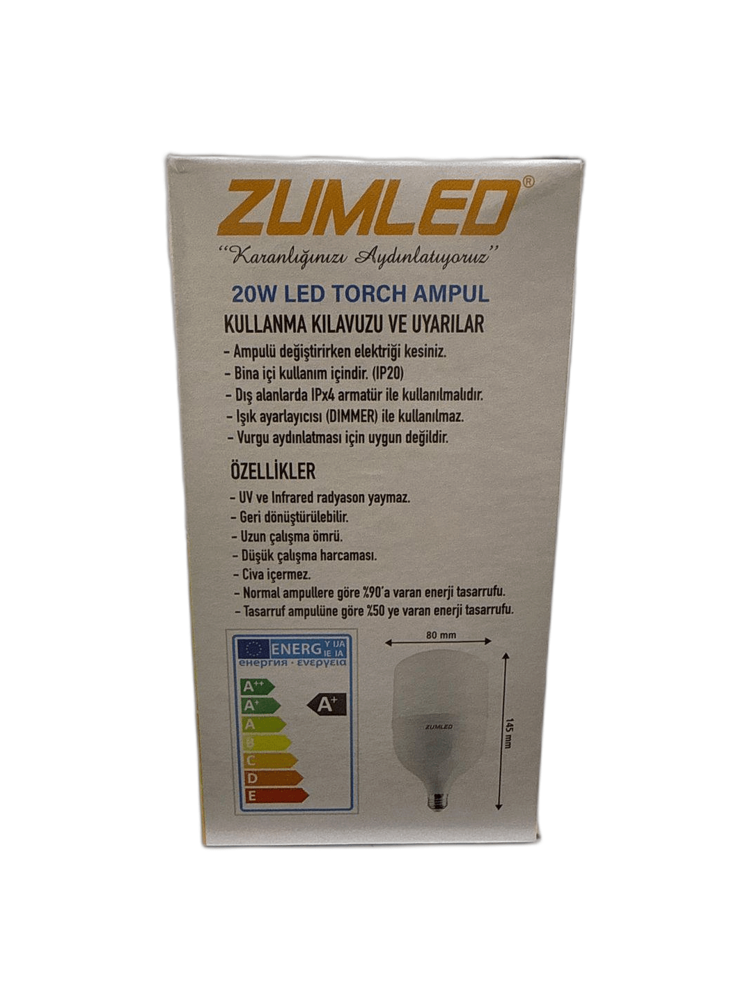 ZUMLED 20W TORCH AMPUL
