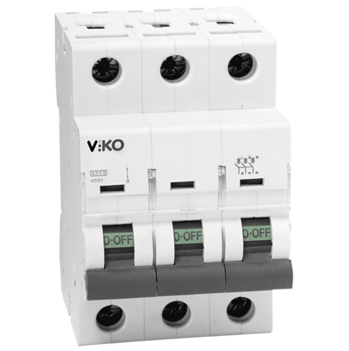 Viko Otomatik Sigorta 3x32A B 4.5kA 4VTB-3B32