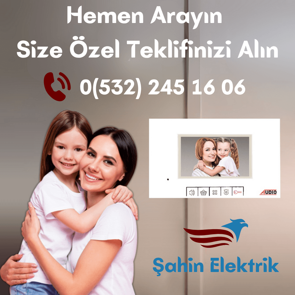 AUDIO 1140 4.3 Inç Görüntülü Diafon