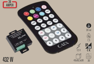 Cata 24 Amper Rgb Kumanda CT-9150