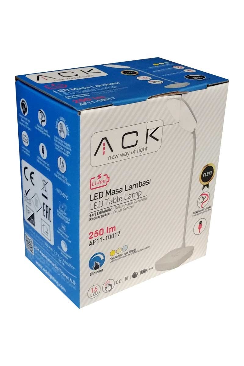 ACK Şarjlı Led Masa Lambası 3W AF11-10017