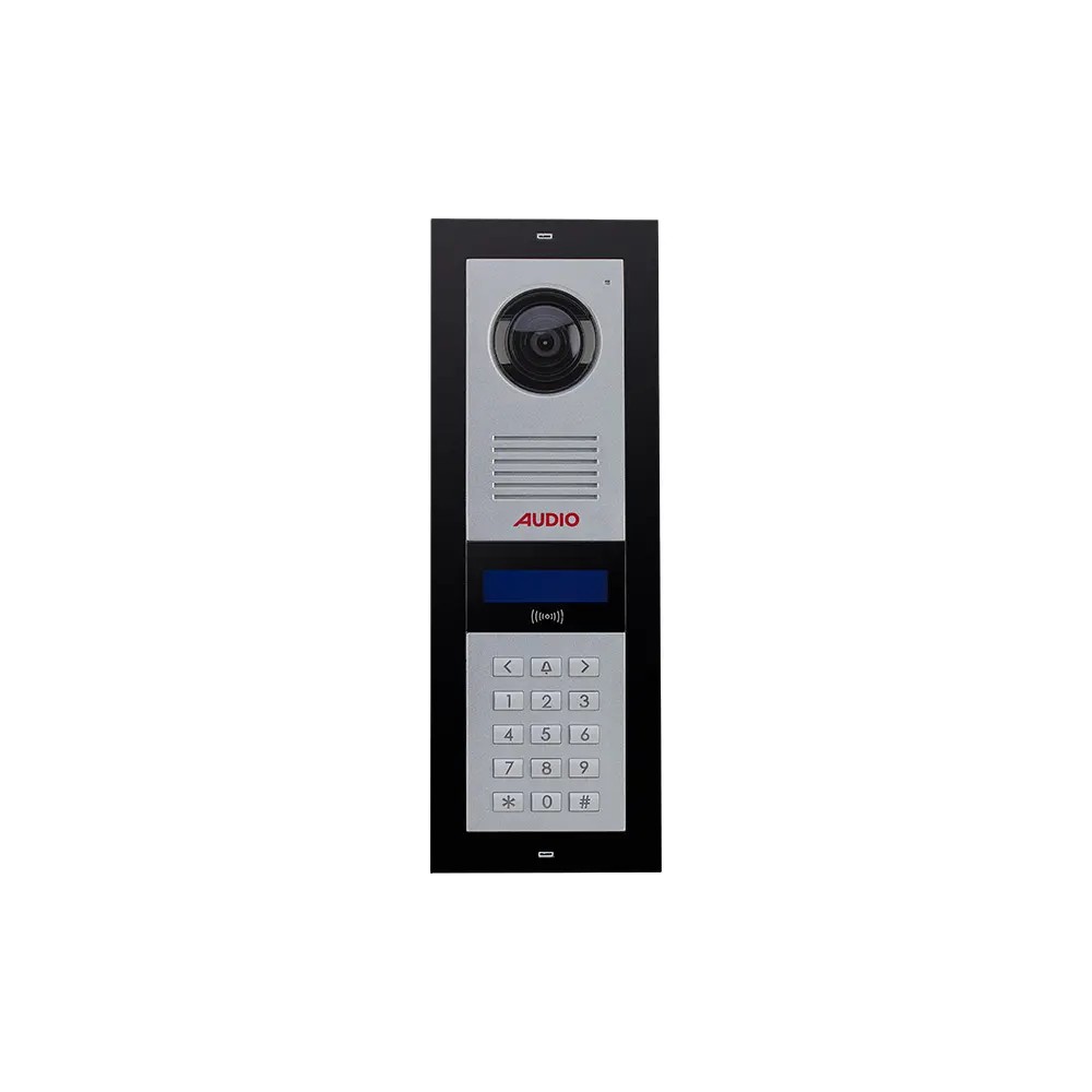 AUDİO Zil Paneli 2x16 LCD Ekranlı Bus Plus (Mekanik Butonlu – Kart Okuyuculu) Siyah 3003