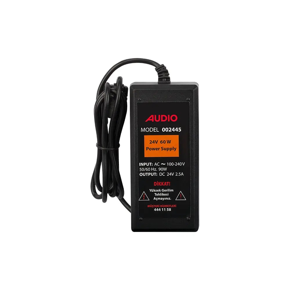 Audio 24v 60 Watt Güç Kaynağı Bus Plus