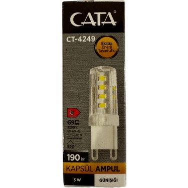 CATA CT-4249 3W Led Kapsül Ampul G-9 Duy