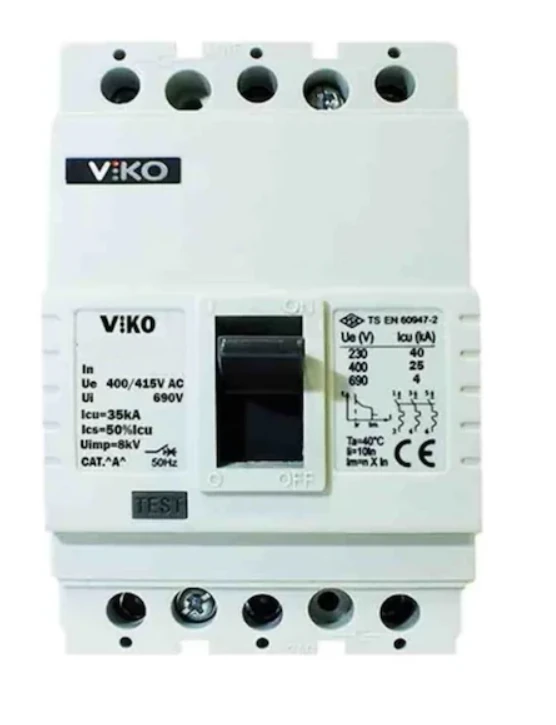 Viko 3X400 Amper 50KA Sabit Kompakt Şalter VMF4-400-SN2
