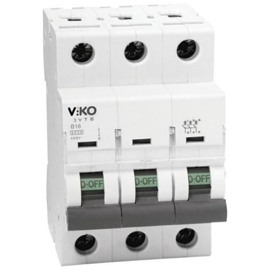Viko 4VTB-3B06 3x6 Amper 4.5kA B Tipi Otomatik Sigorta