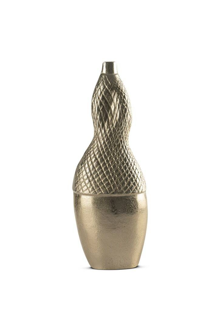 Döküm Eskitme Gold Soyut Vazo image