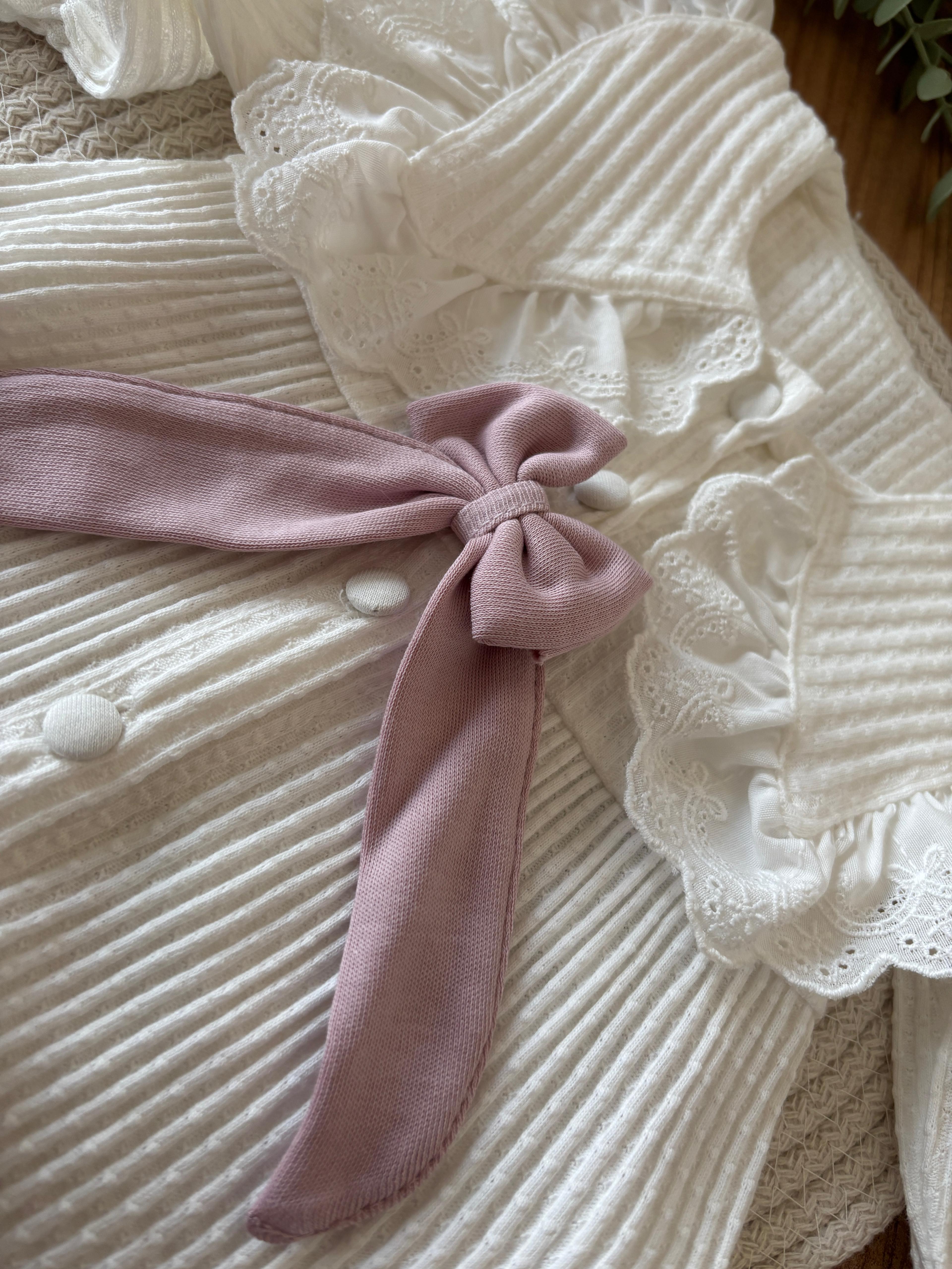 Kız Bebek Mary 5’li Set – Hastane Çıkışı, Lila Renk