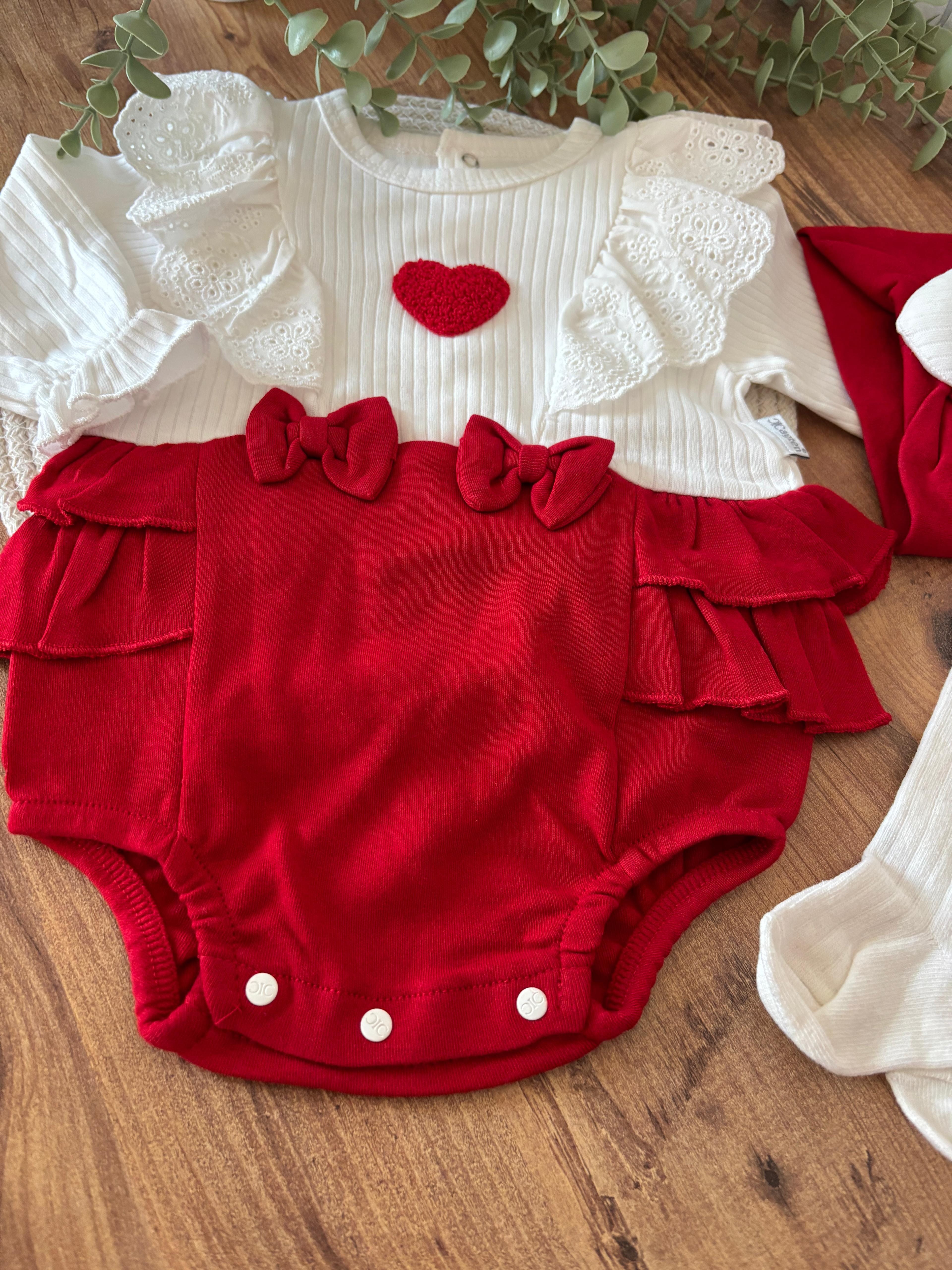 Kız Bebek Lottie Çoraplı Romper