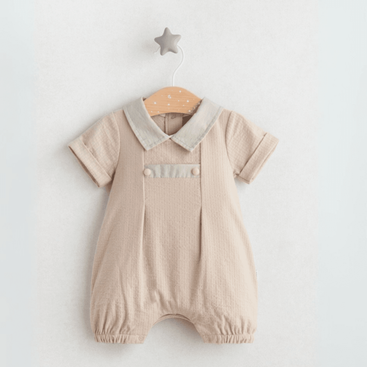 Erkek Bebek Casual Yeşil Renkli Tulum