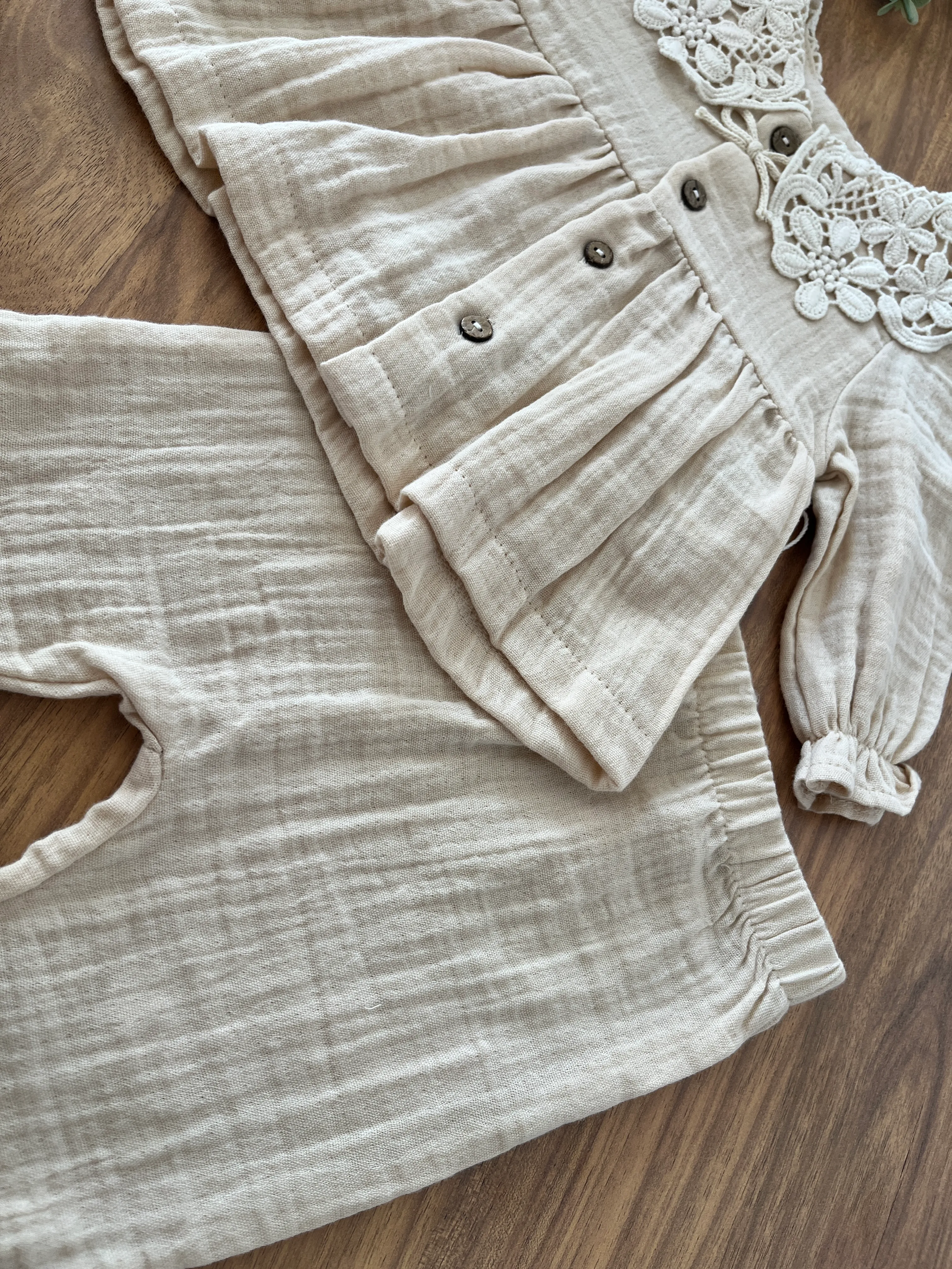 Kız Bebek Premium 0-3 Ay Saç Bandanalı Müslin Set