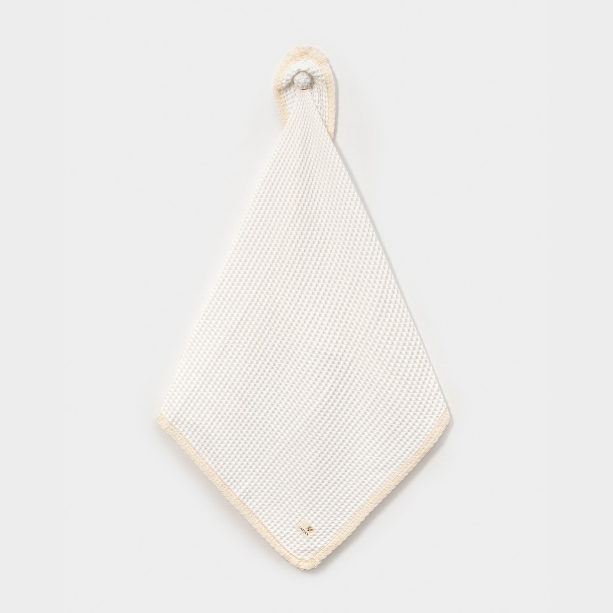 Unisex 110x110 cm Fistolu Petek Battaniye Ekru Renk