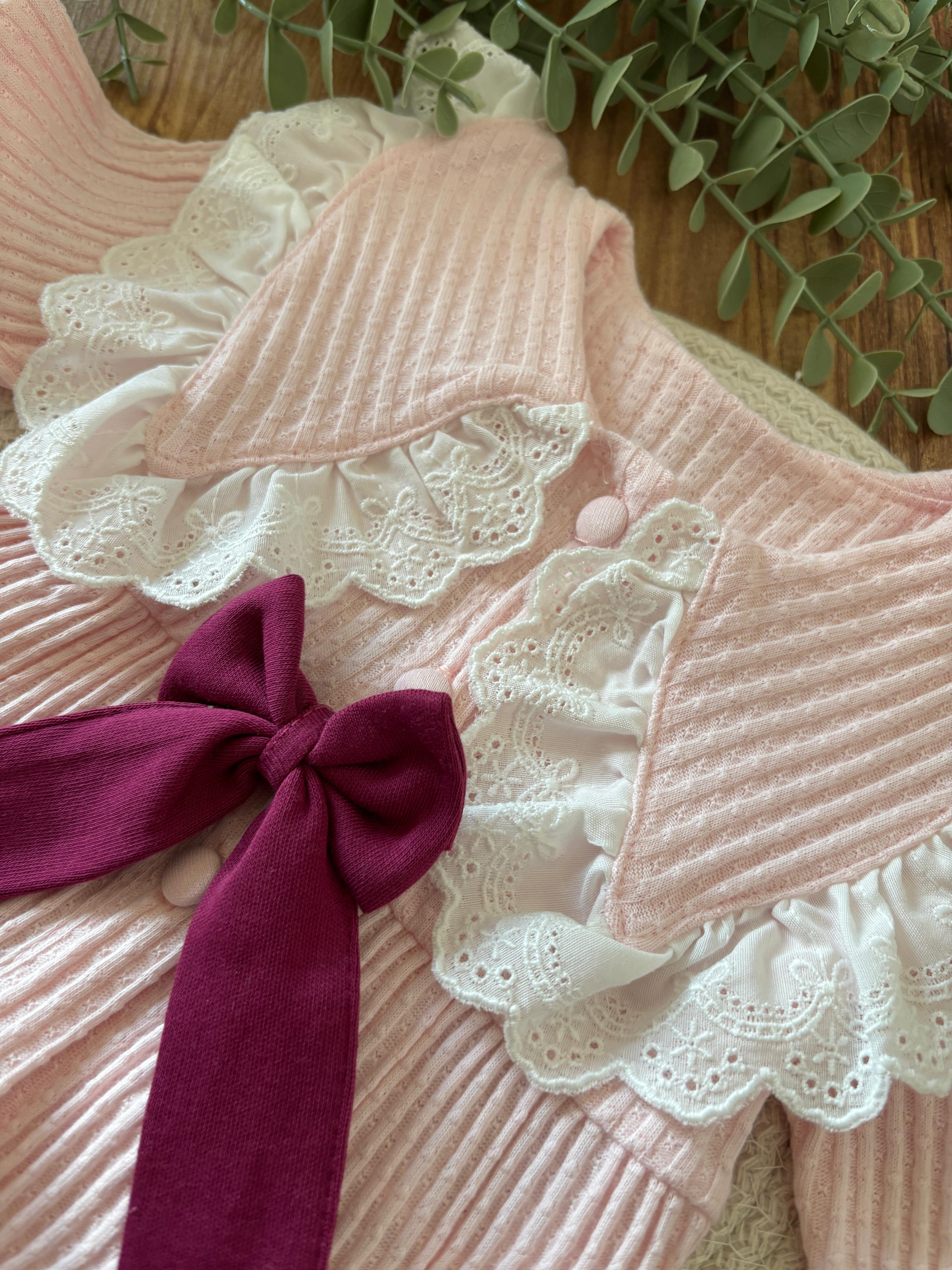 Kız Bebek 0-3 Ay Mary 5’li Set Mürdüm Renk