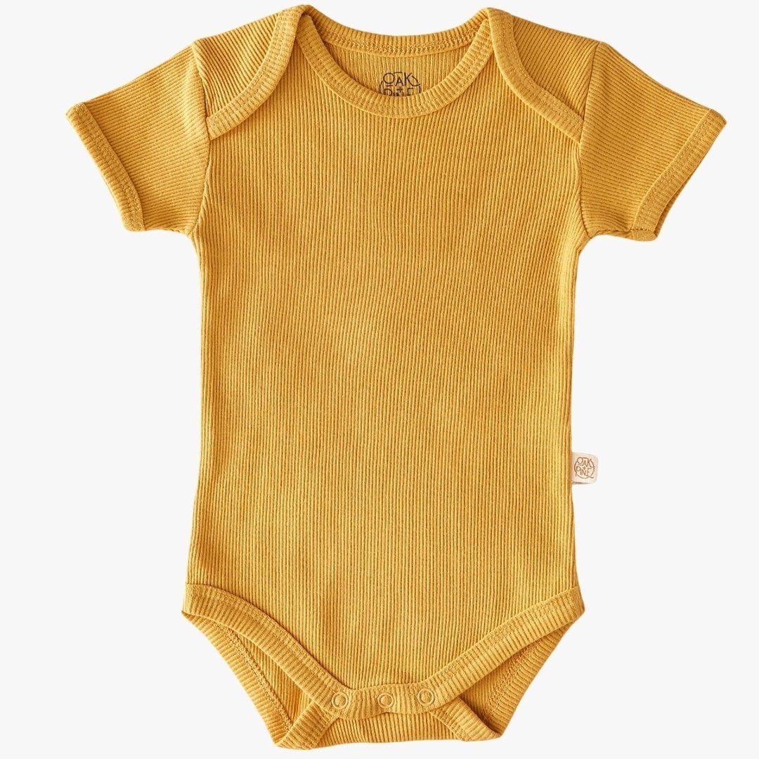 OAK AND PINE Erkek Kısa Kollu Kaşkorse Body Hardal Renk