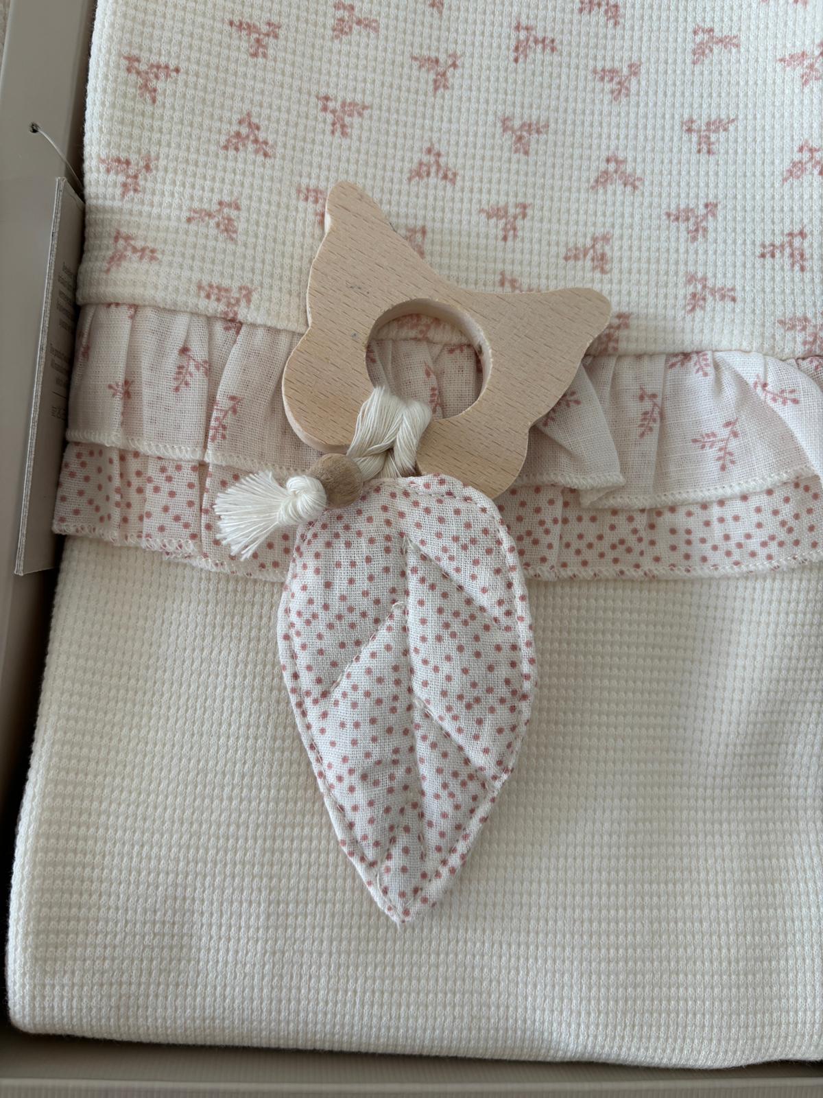 Kız Bebek Çiçek Baskılı Premium 10'lu Hastane Çıkışı Ekru