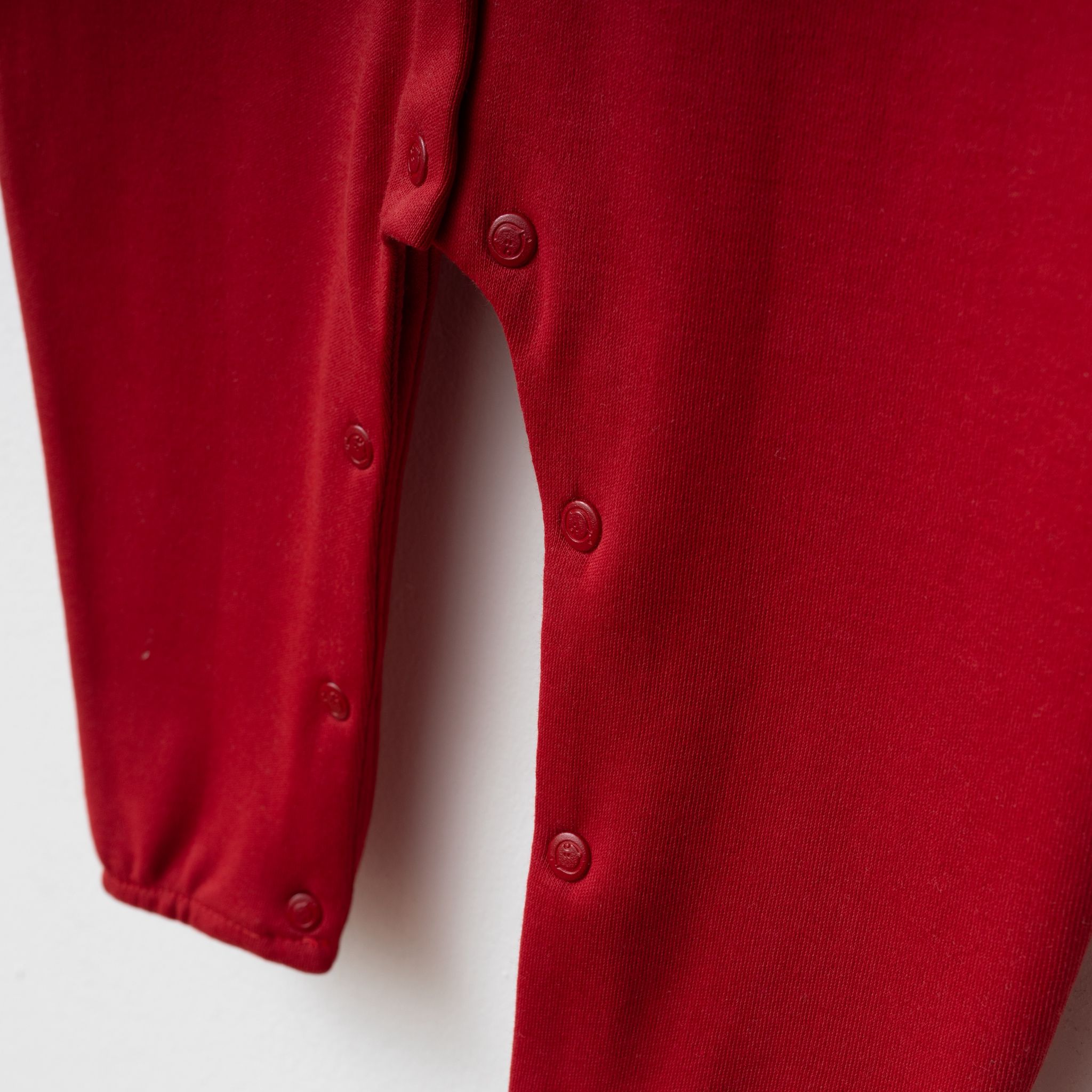 Kız Bebek Dantelli Yakalı Kırmızı Renk Tulum