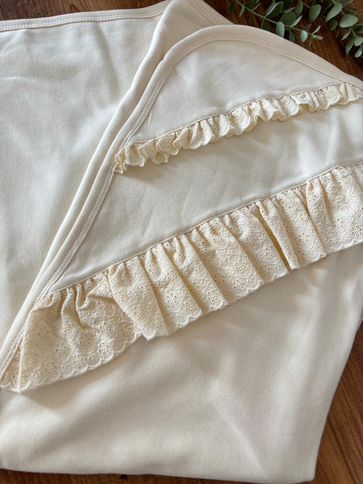 Kız Bebek Elegant 7’li Hastane Çıkışı Seti Krem Renk