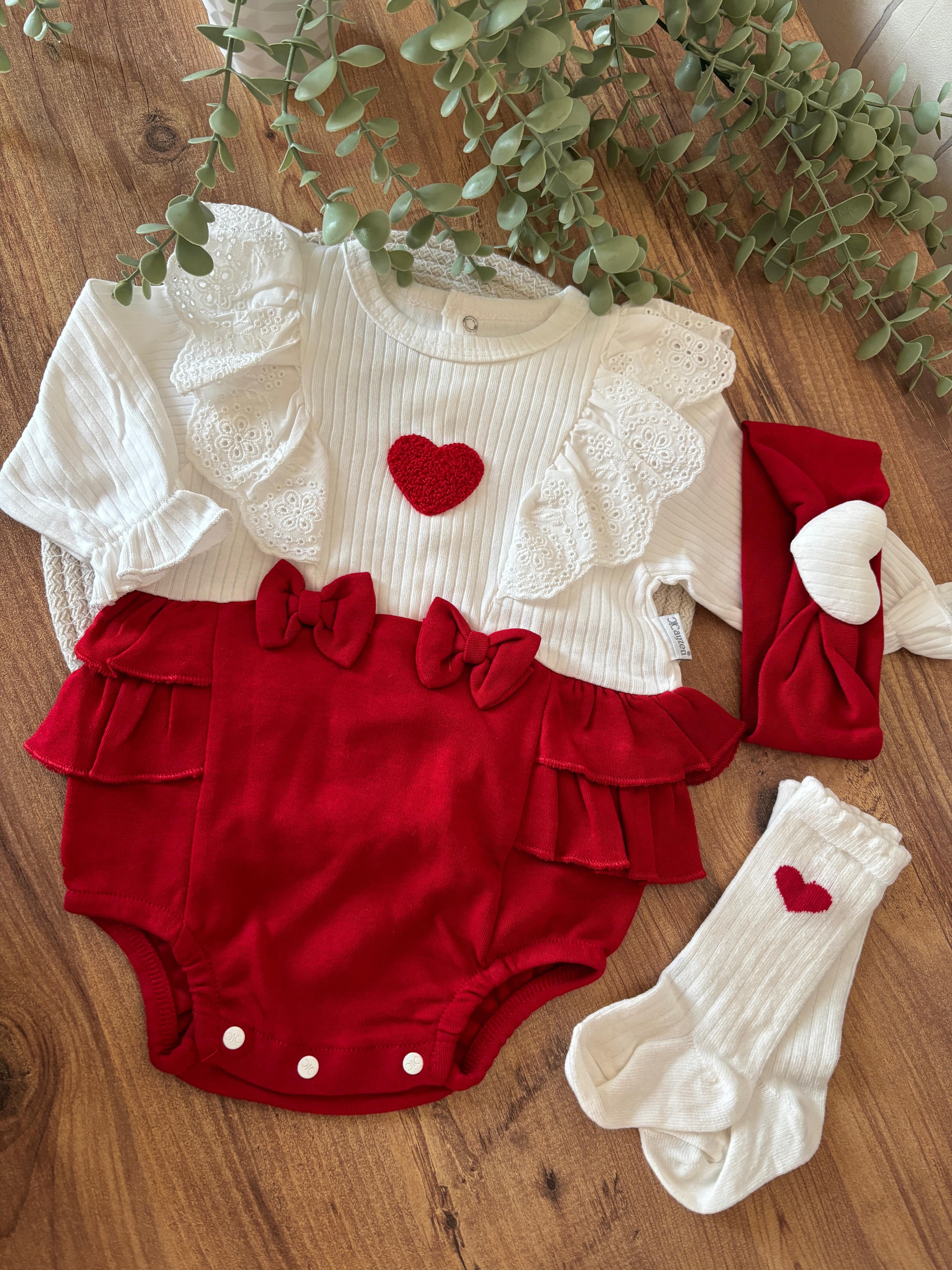 Kız Bebek Lottie Çoraplı Romper