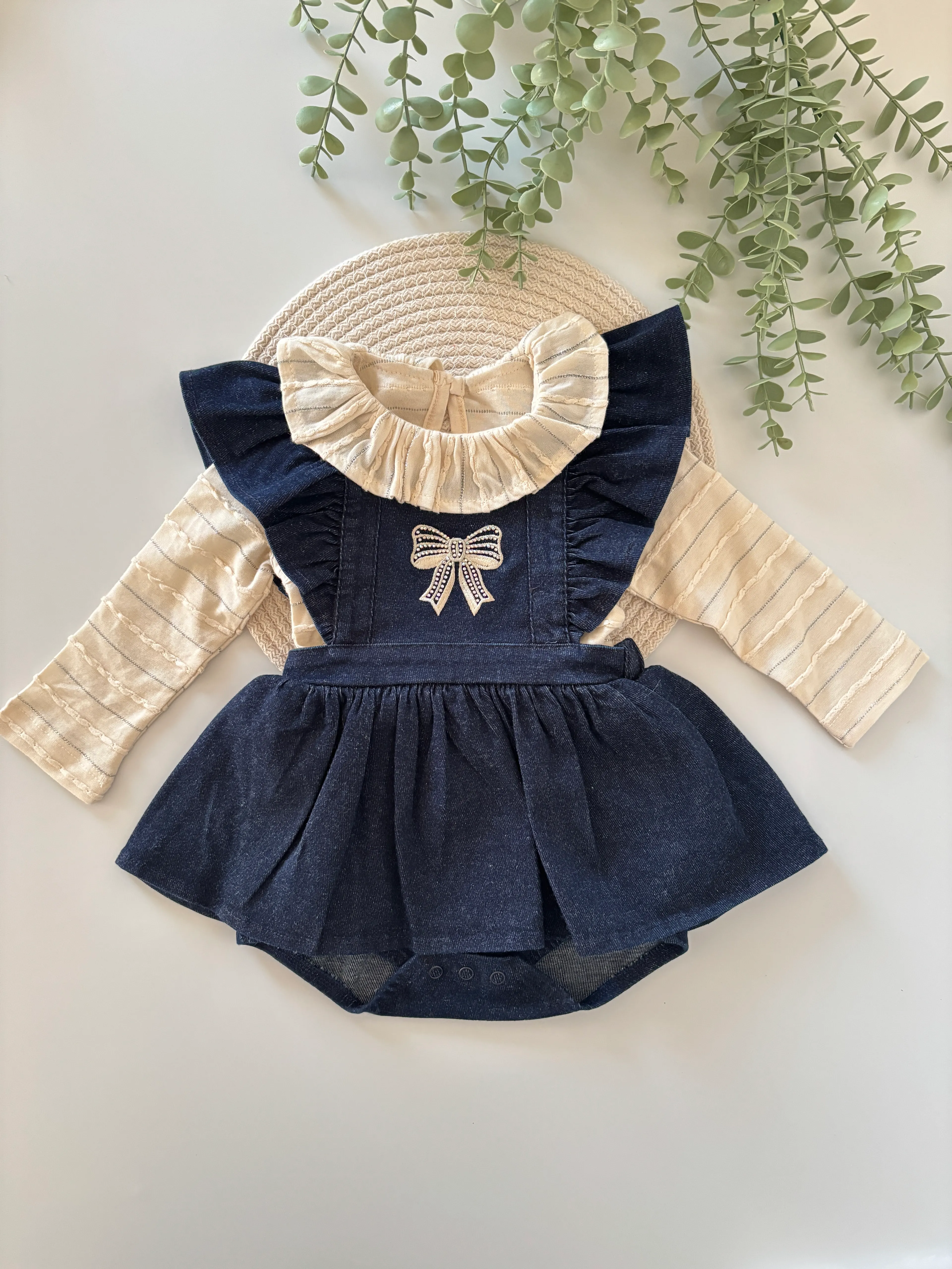 Kız Bebek Premium Pamuklu 2’li Elbise