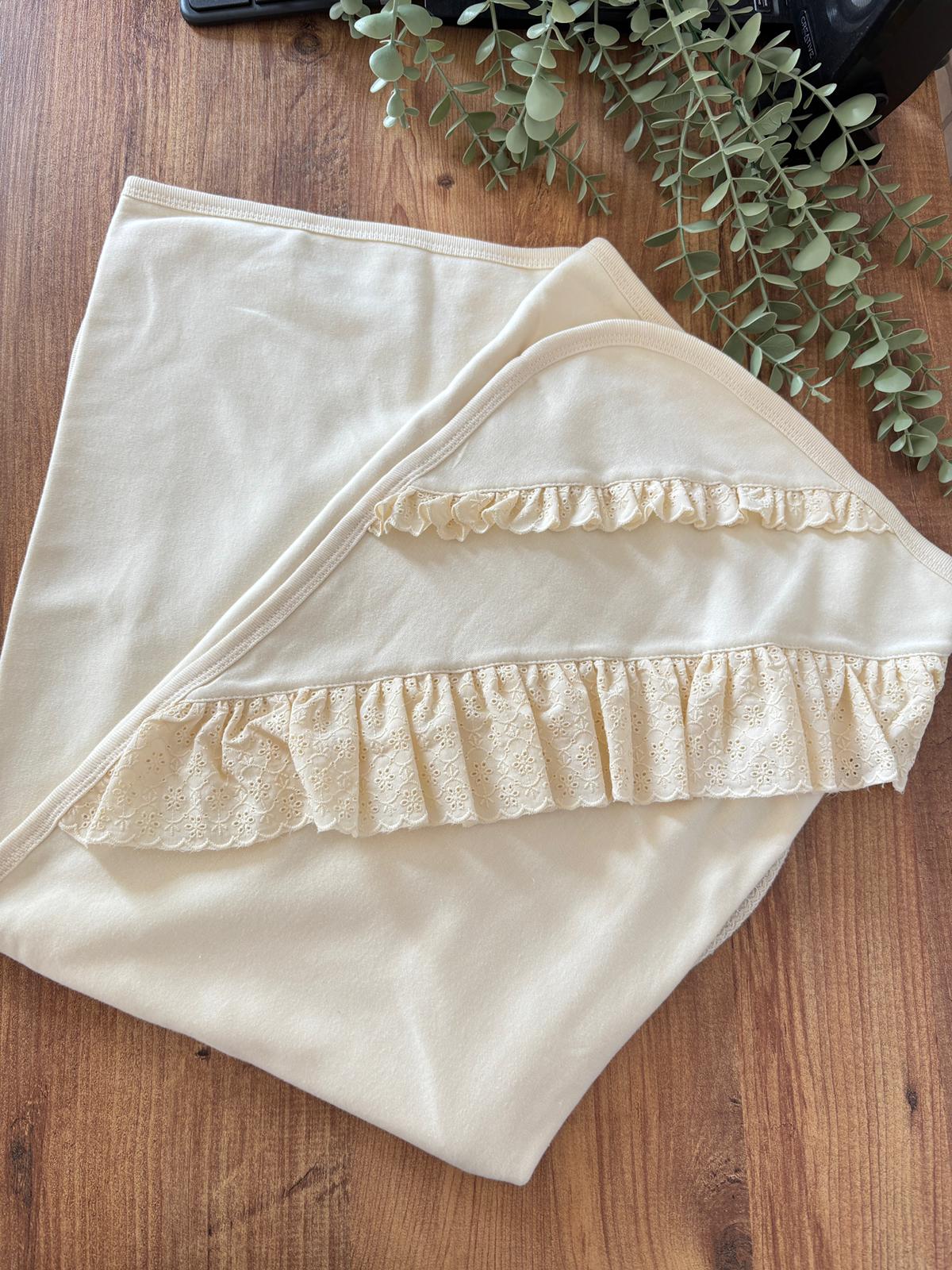 Kız Bebek Elegant 7’li Hastane Çıkışı Seti Krem Renk