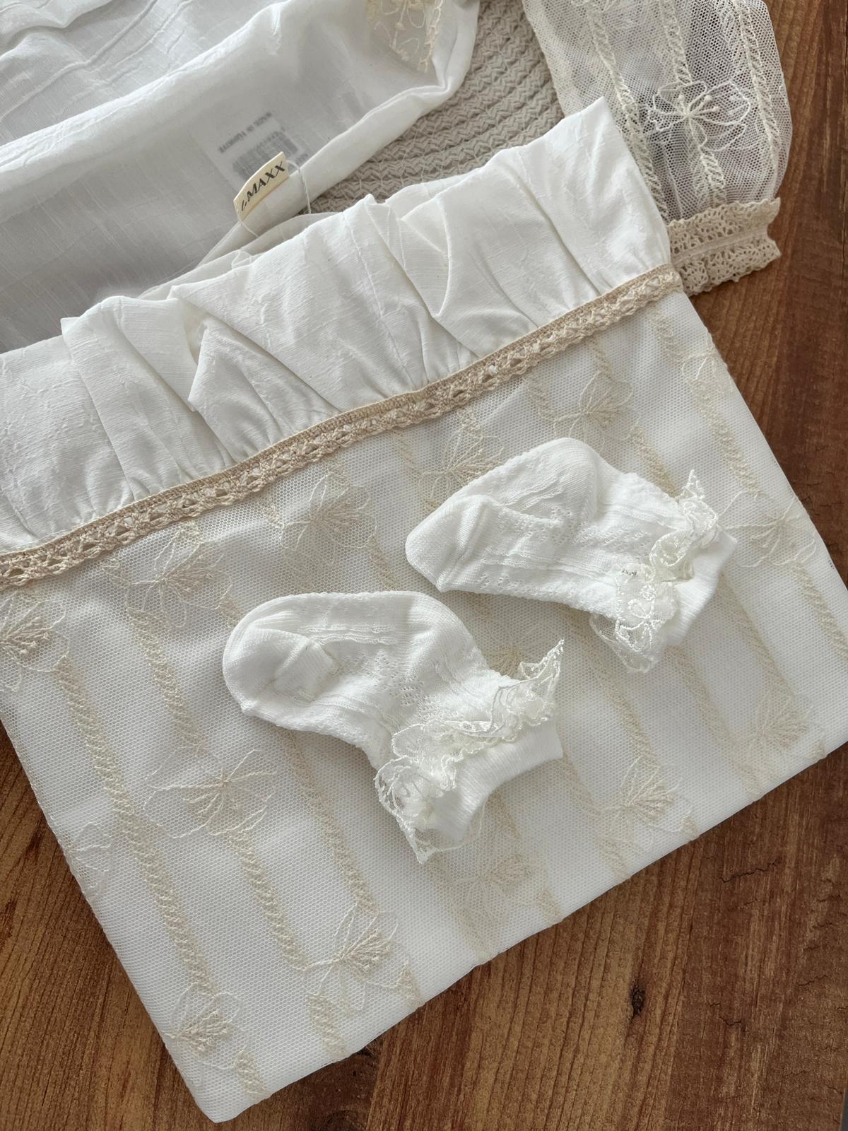 Kız  Bebek 0-3 Ay Dantelli Premium 5'li Set