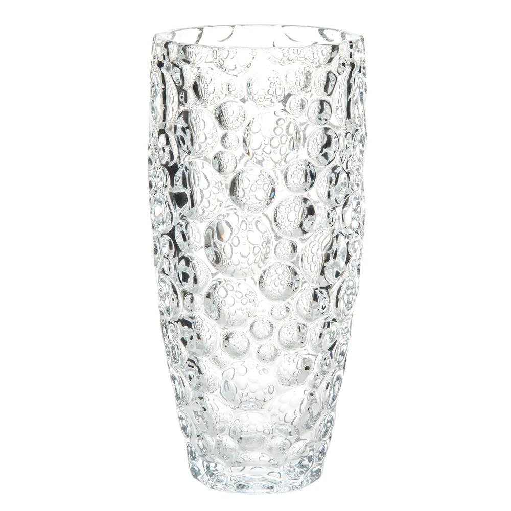 Bohemia Crystal Kabartmalı Dekoratif Vazo 26 cm