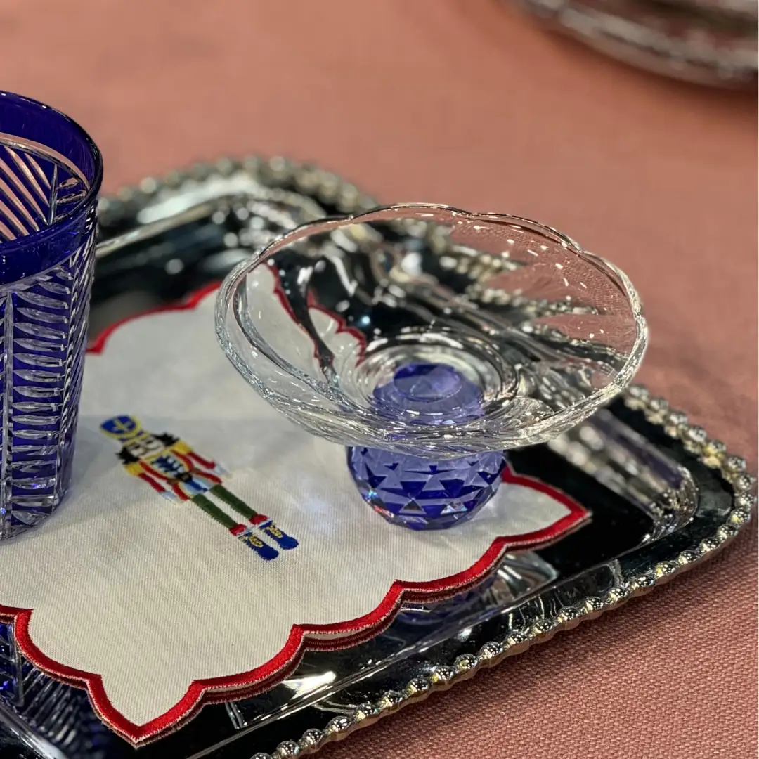 Crystal Coffee Side Plate 6-Piece Set | I Love Home Glass