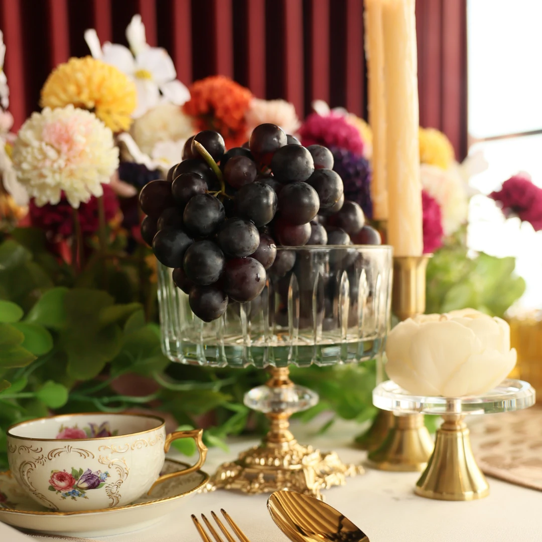 Royal Kristal Dekoratif Sunum Ayaklı Kase - 19 cm