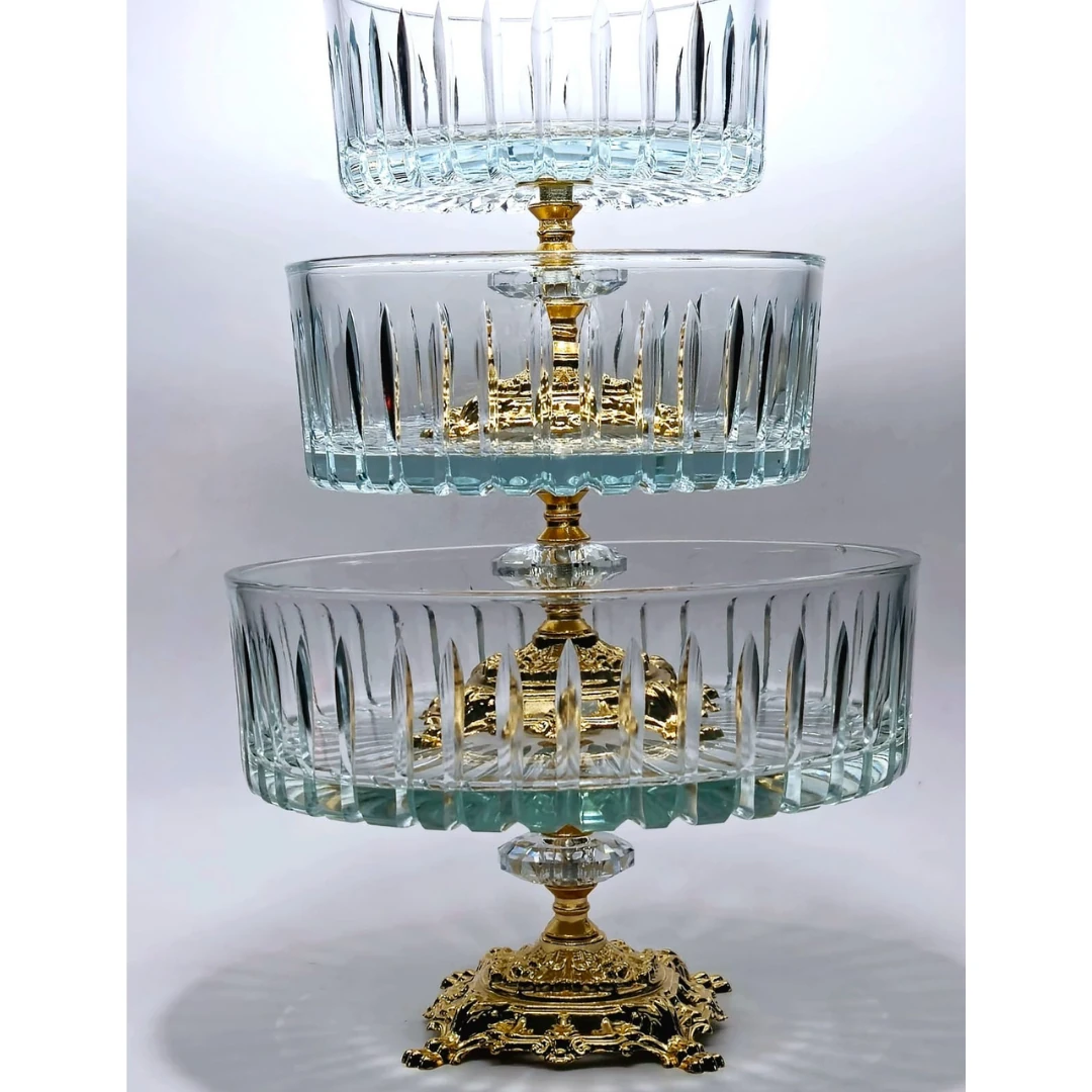 Royal Kristal Dekoratif Sunum Ayaklı Kase