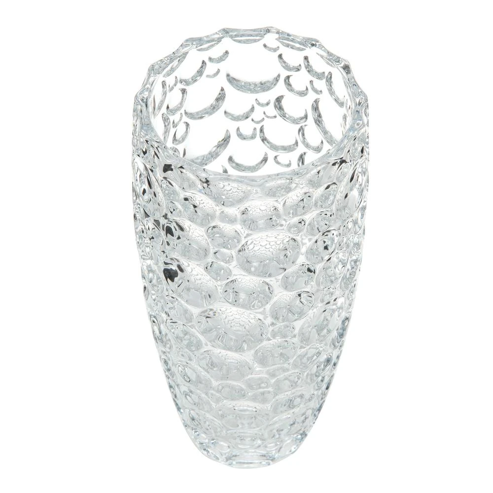 Bohemia Crystal Kabartmalı Dekoratif Vazo 26 cm