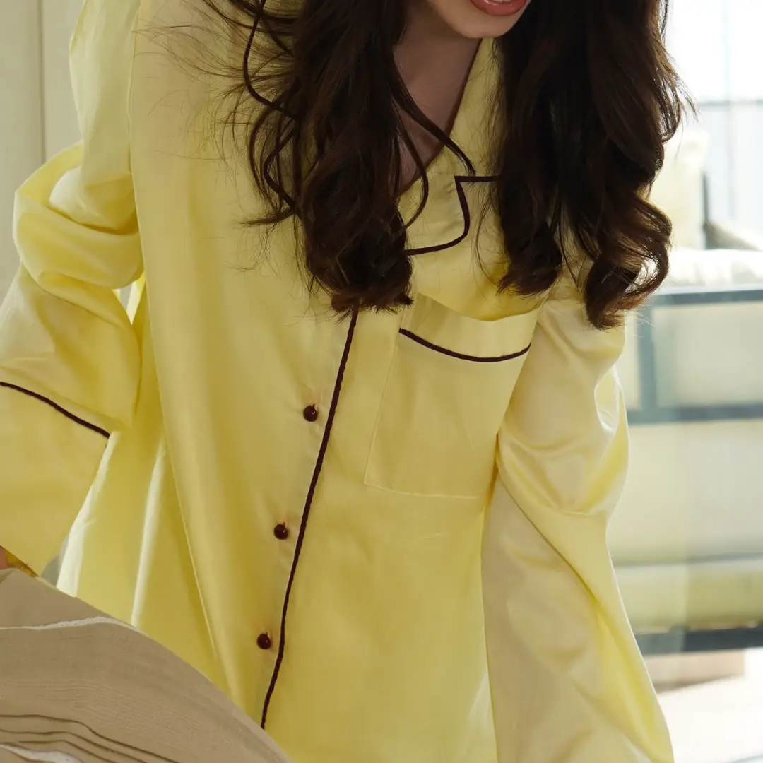 طقم بيجاما رقم:3 Butter Yellow