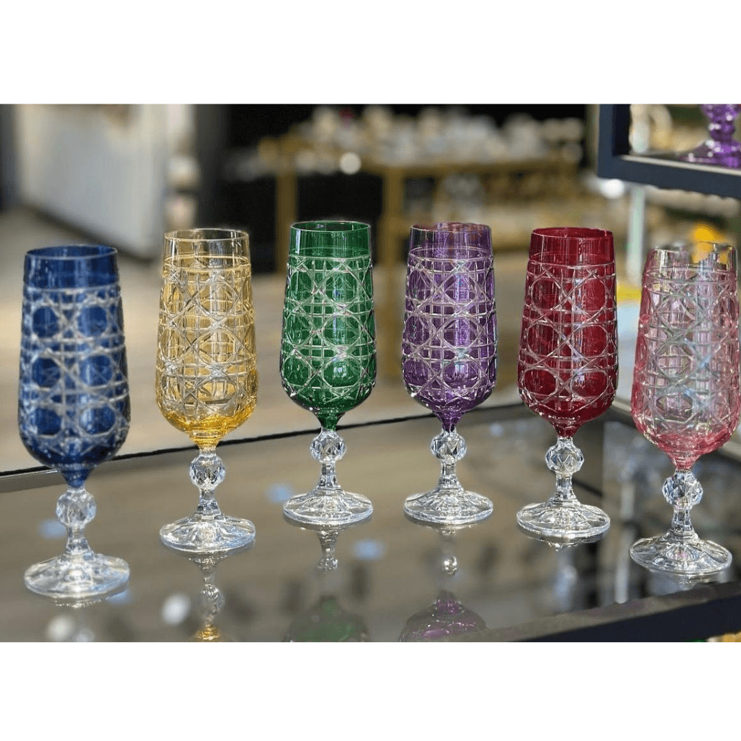 Luxury Kristal Kahve Yanı 6'li Set